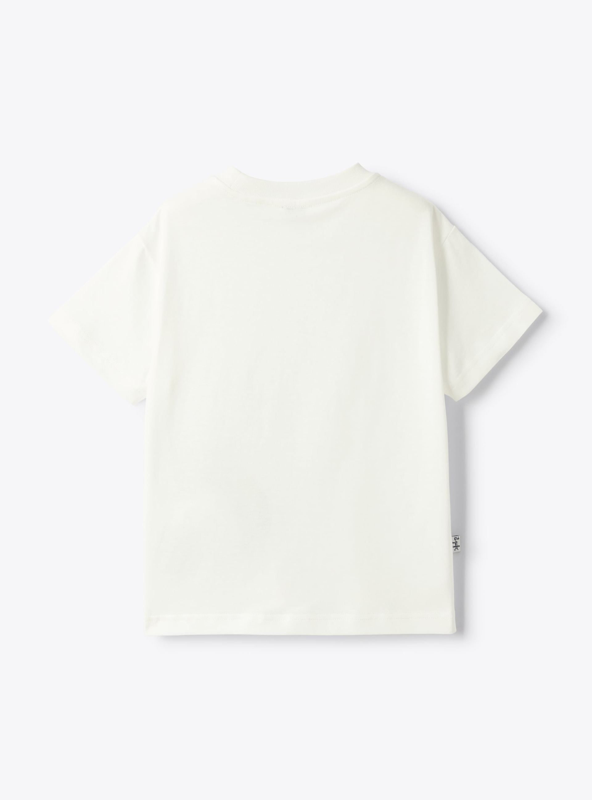 Regular fit t-shirt with print - White | Il Gufo