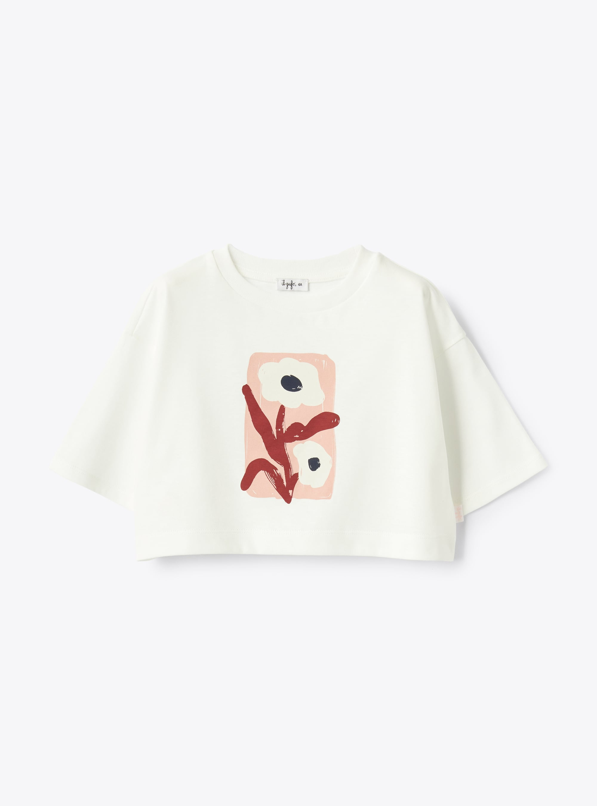T-shirt cropped in jersey - T-shirt - Il Gufo