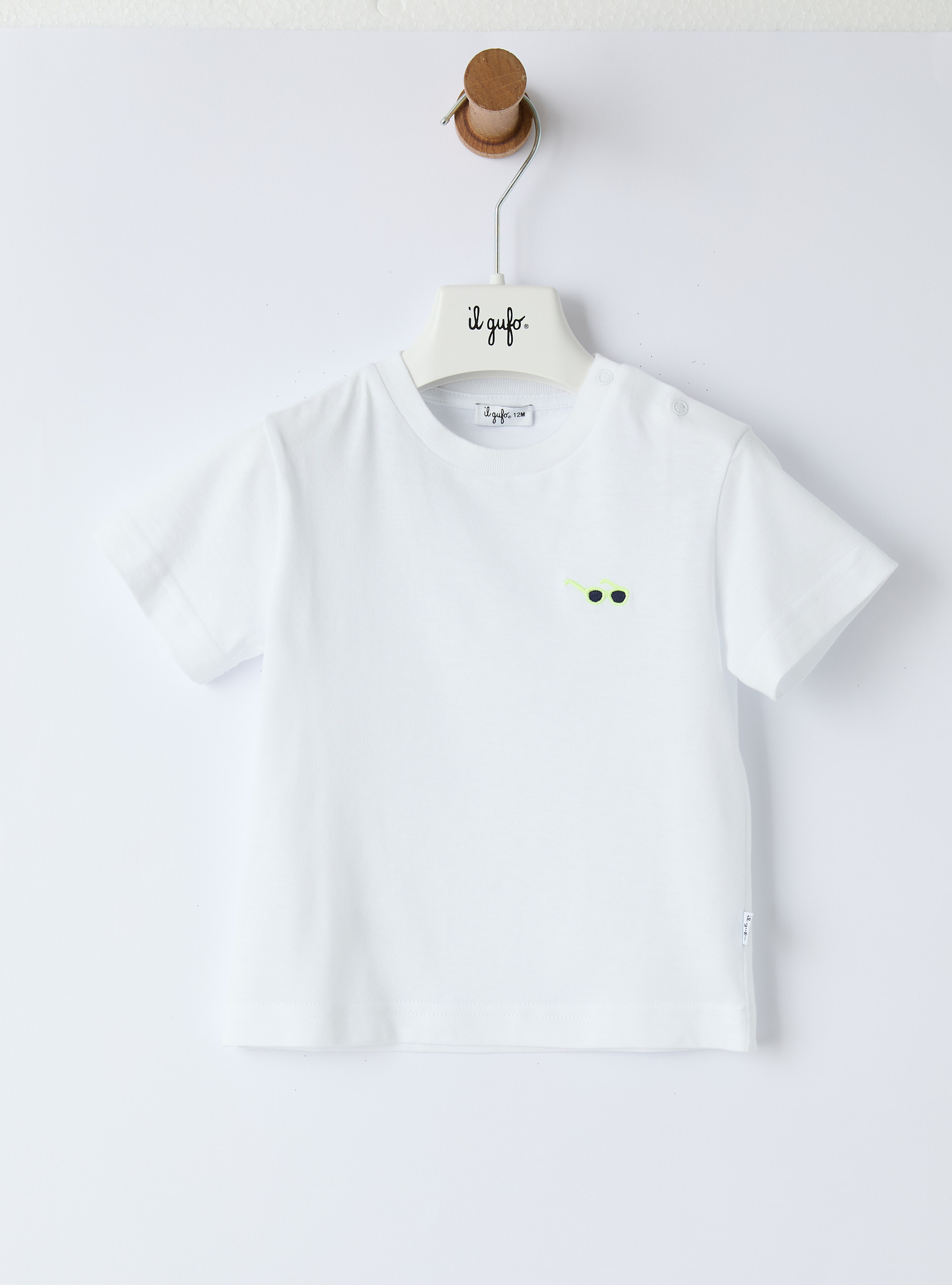 T-shirt in jersey con ricamo - T-shirt - Il Gufo