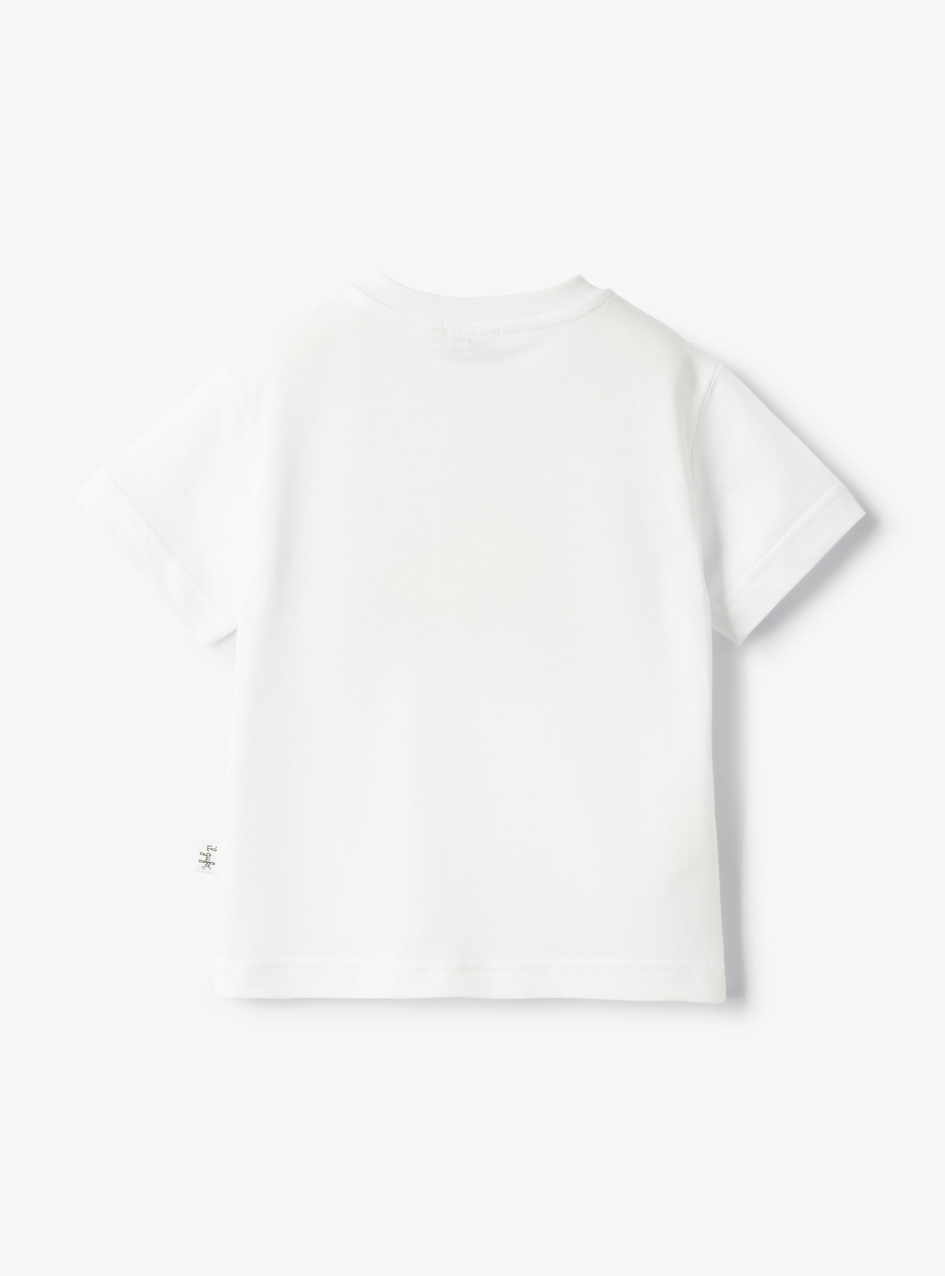 T-shirt con stampa in jersey - Bianco | Il Gufo