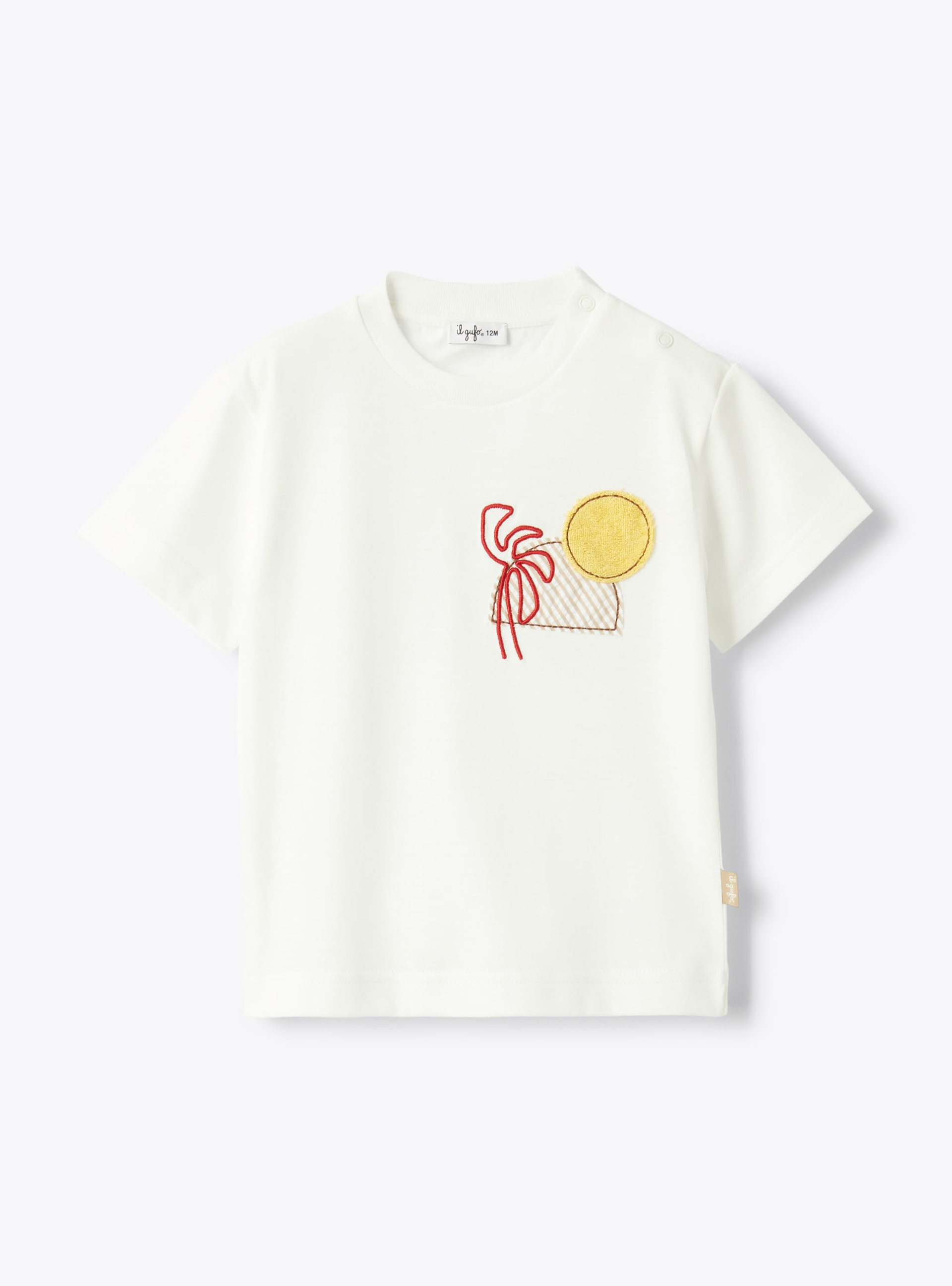 Jersey t-shirt with appliqué details - T-shirts - Il Gufo