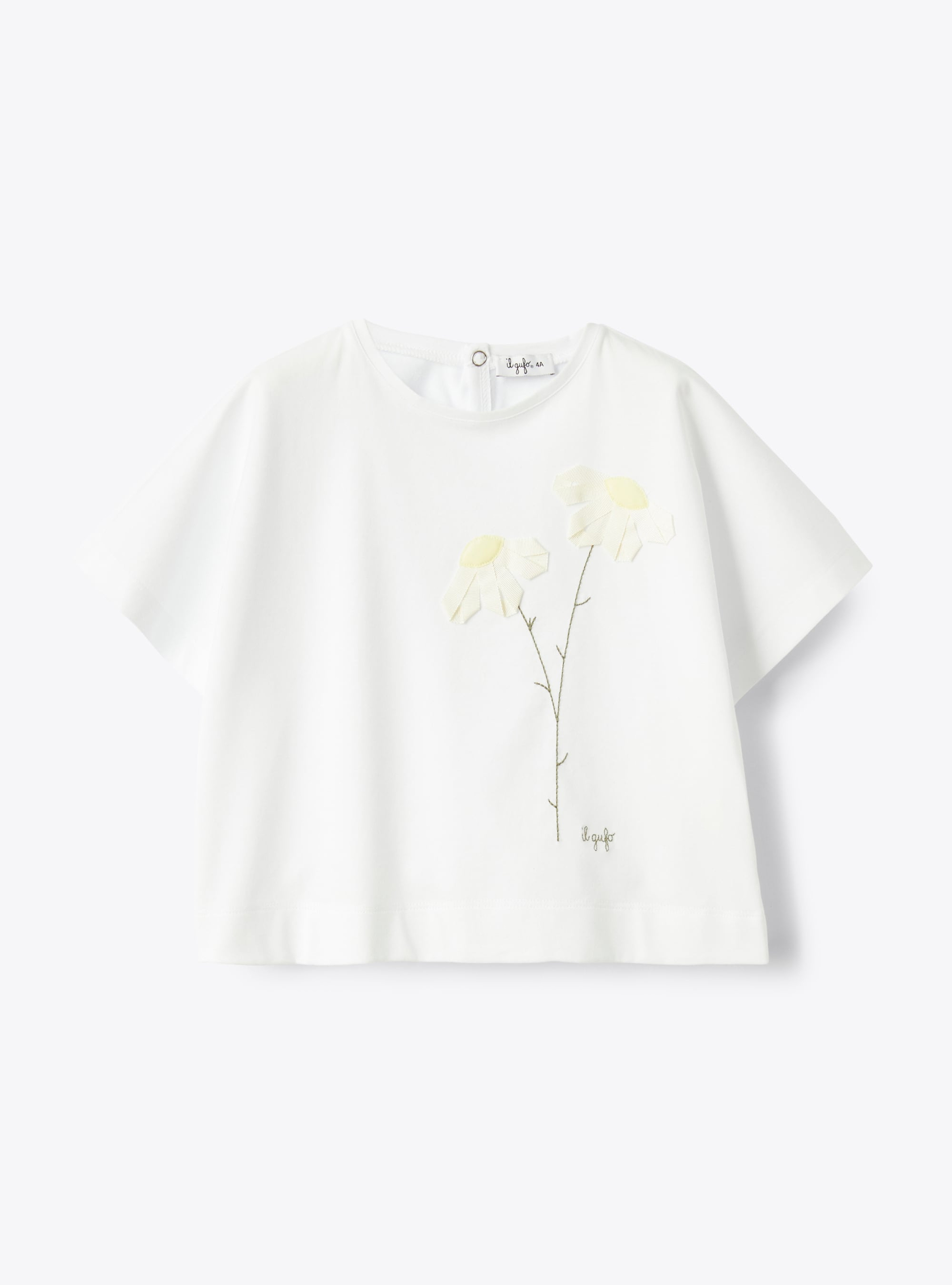 Boxy Design T-Shirt aus Jersey - T-shirts - Il Gufo
