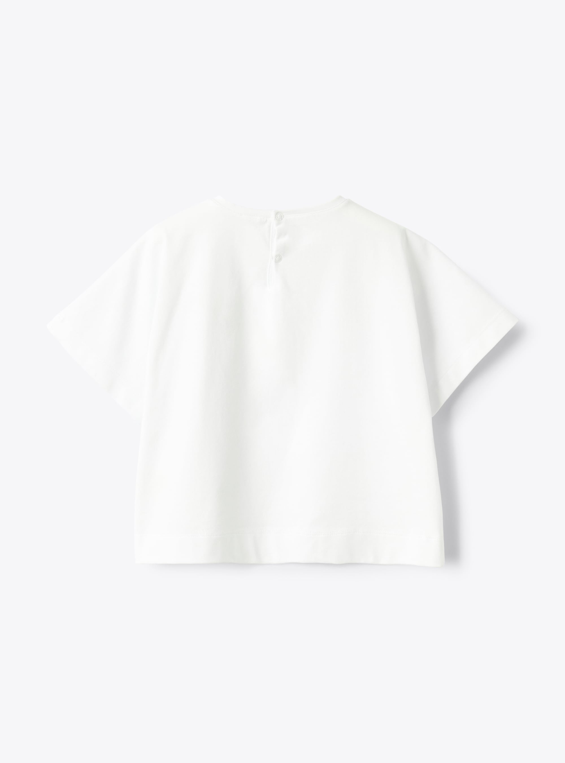 Boxy design jersey t-shirt - White | Il Gufo