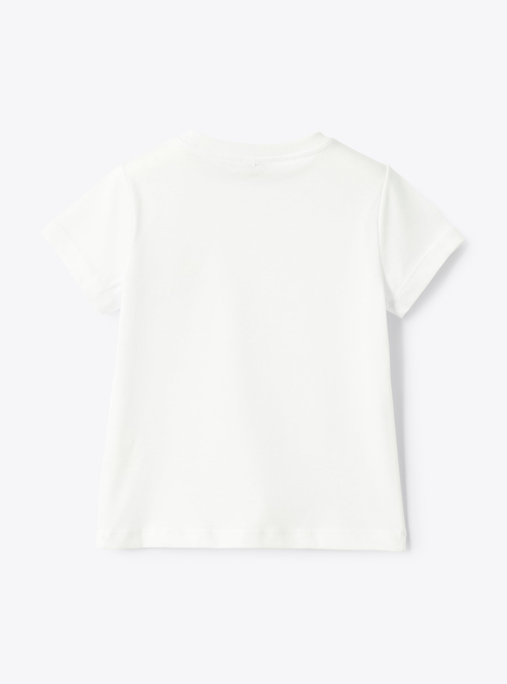 Jersey t-shirt with embroidery - White | Il Gufo
