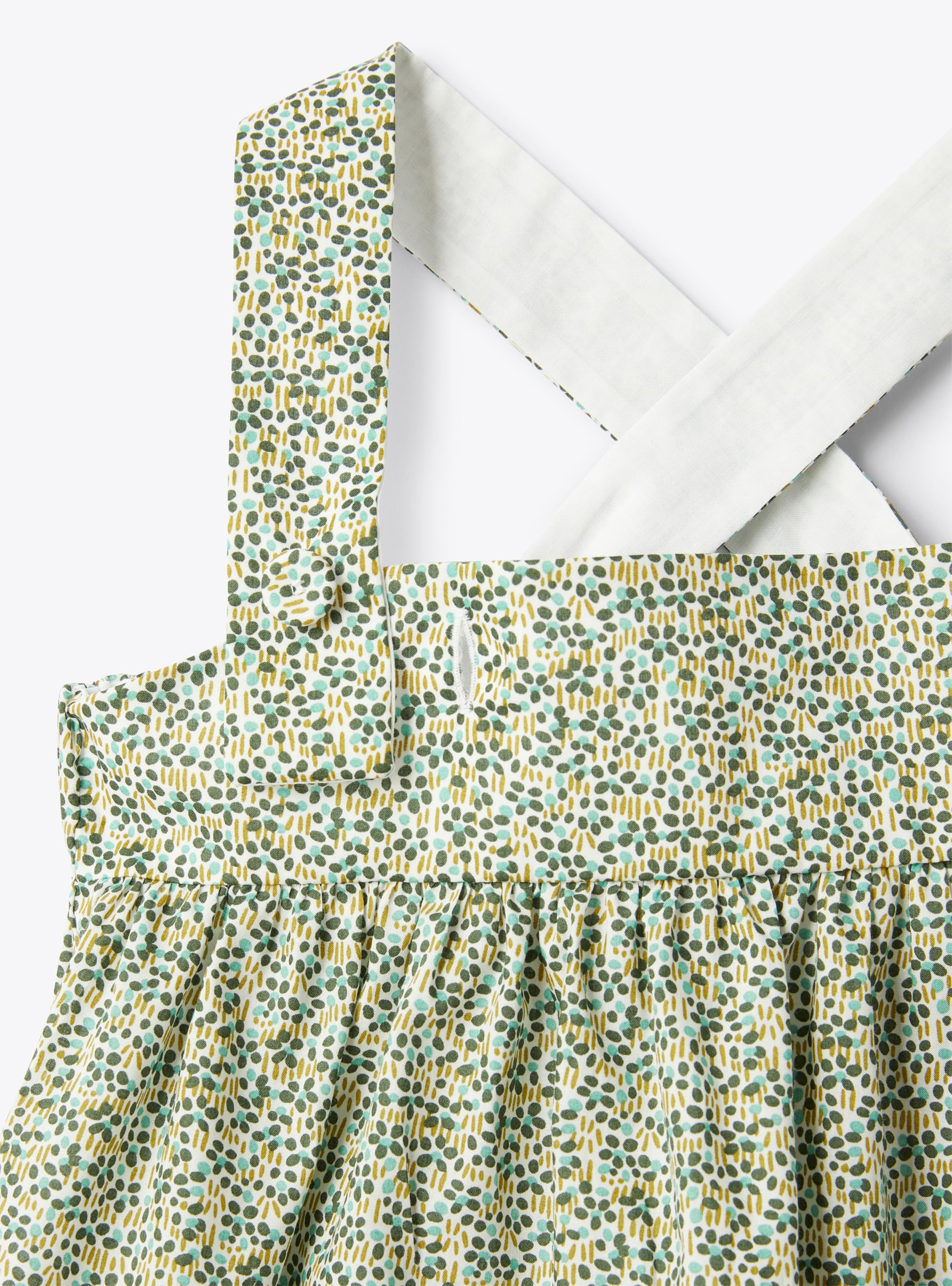 Top aus Liberty Fabric - Grün | Il Gufo