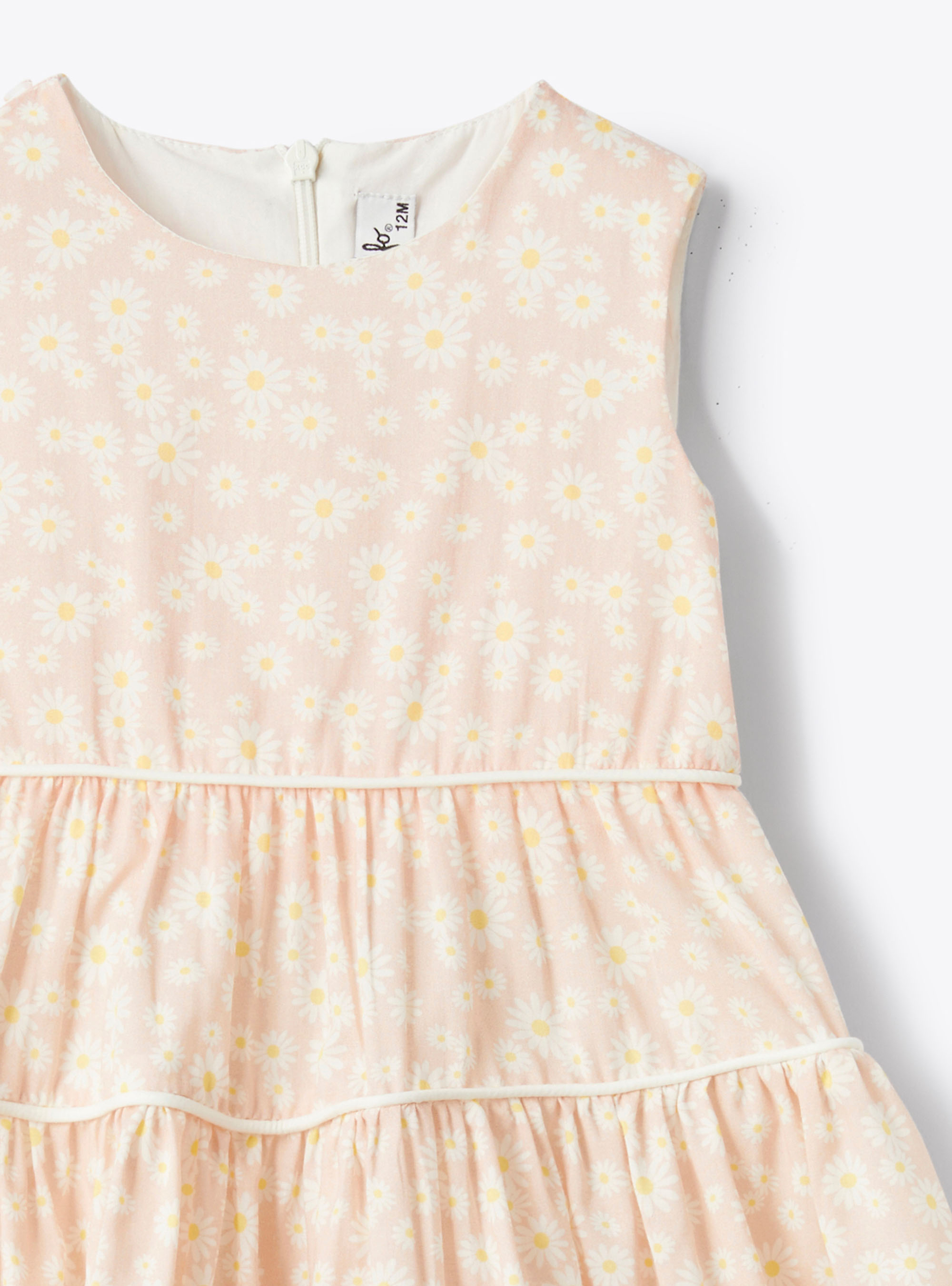 Ärmelloses Kleid mit Blumenmuster - Rose | Il Gufo