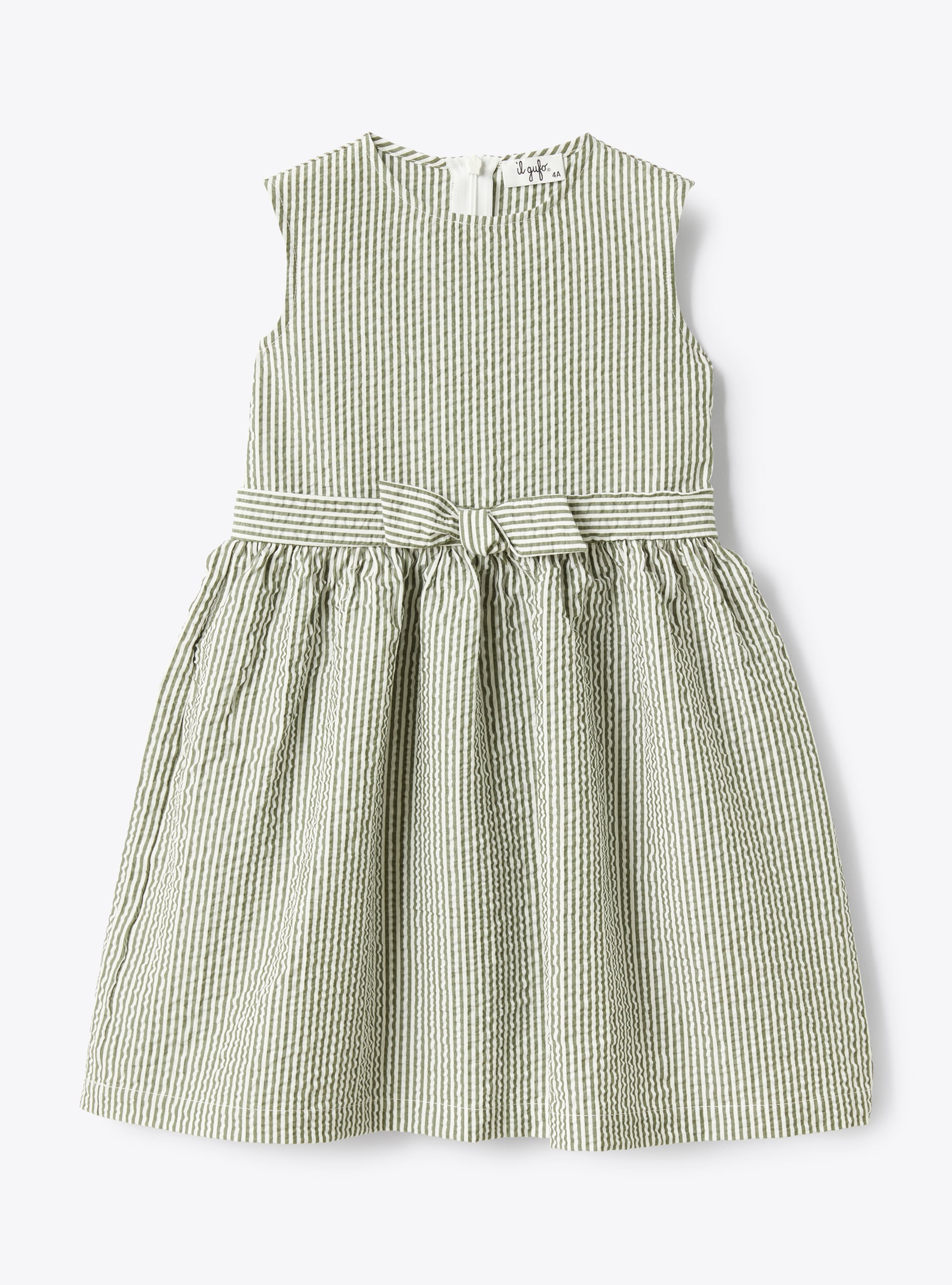 Striped seersucker dress - Dresses - Il Gufo