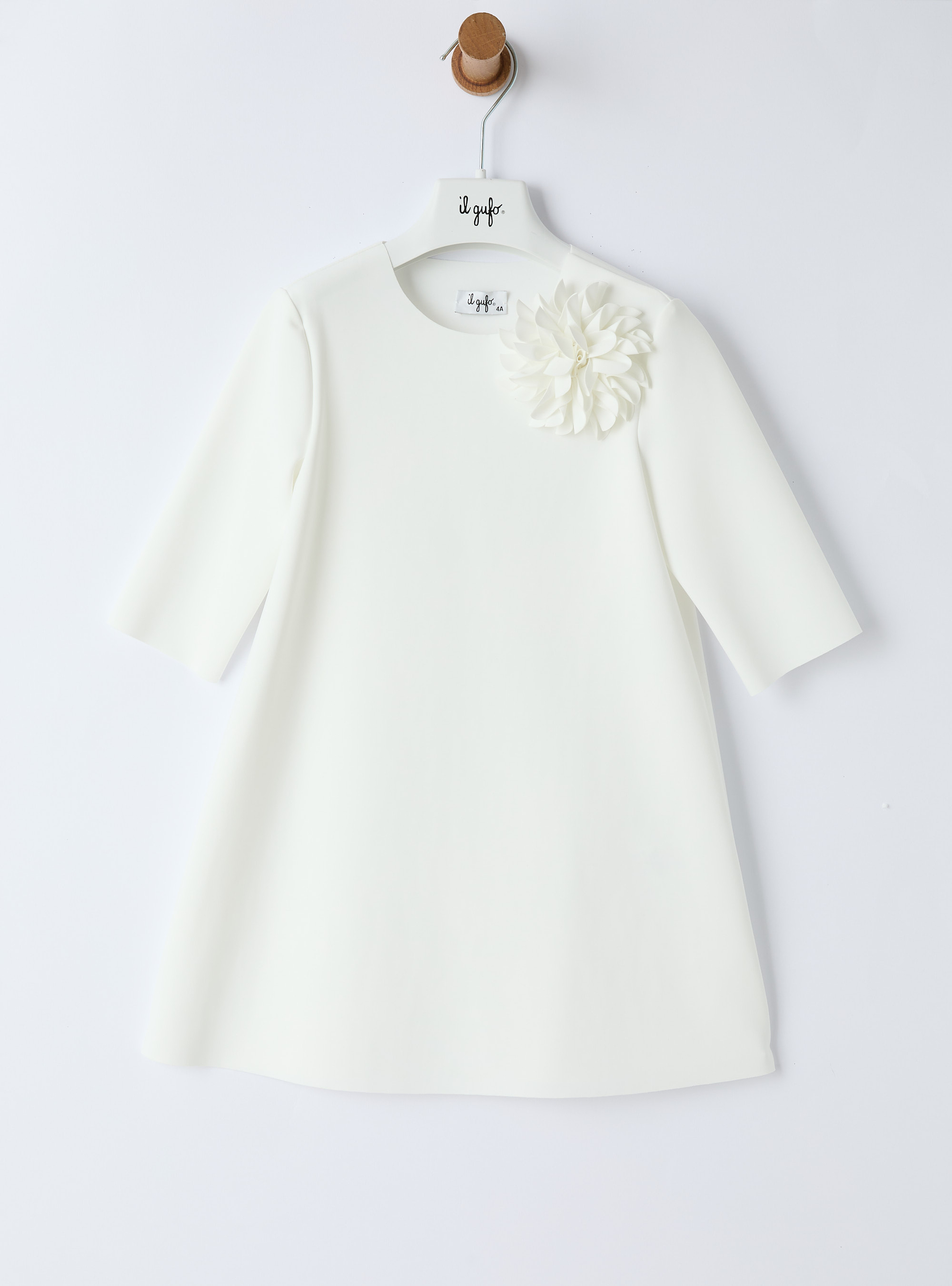 Dress in Sensitive® Fabrics featuring a floral design - Dresses - Il Gufo