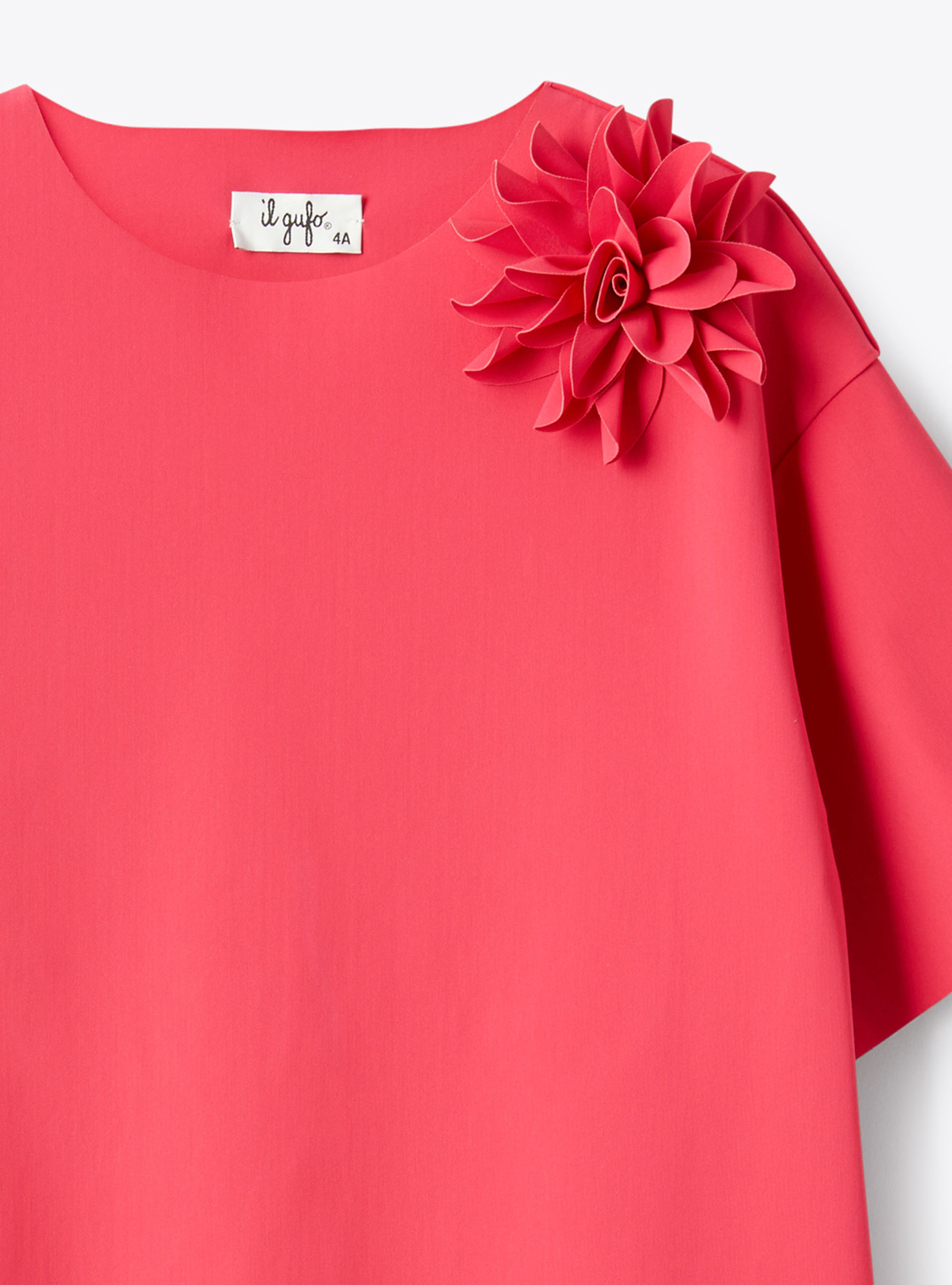 Trapezkleid aus Sensitive® Fabrics - Fuchsie | Il Gufo