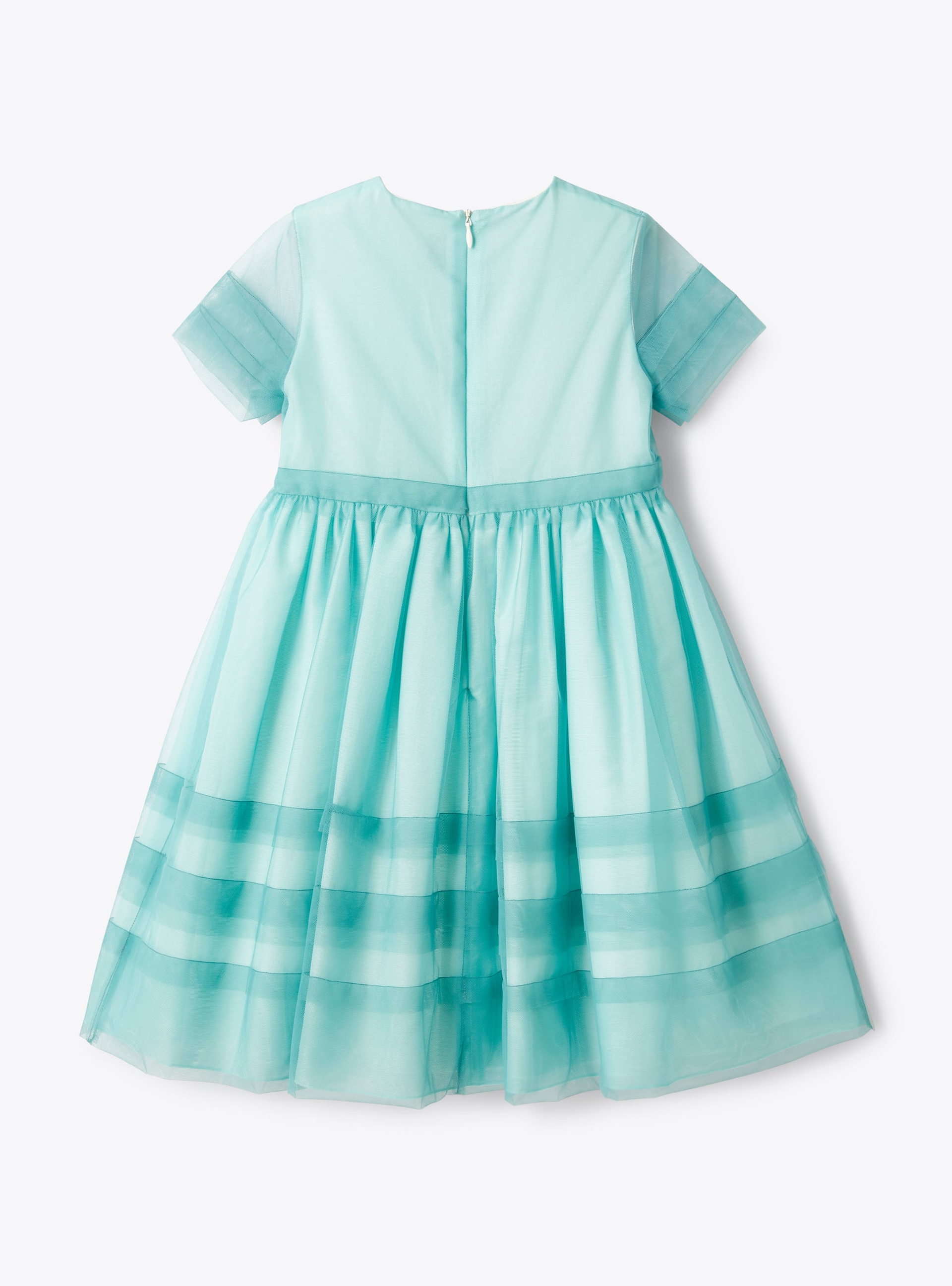 Abito in tulle con motivo plissé - Vestiti - Il Gufo