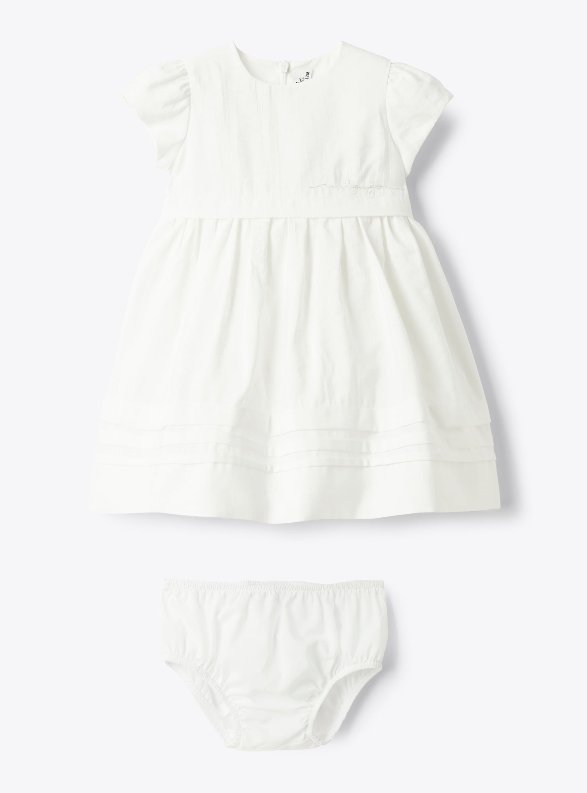Viscose poplin dress - White | Il Gufo