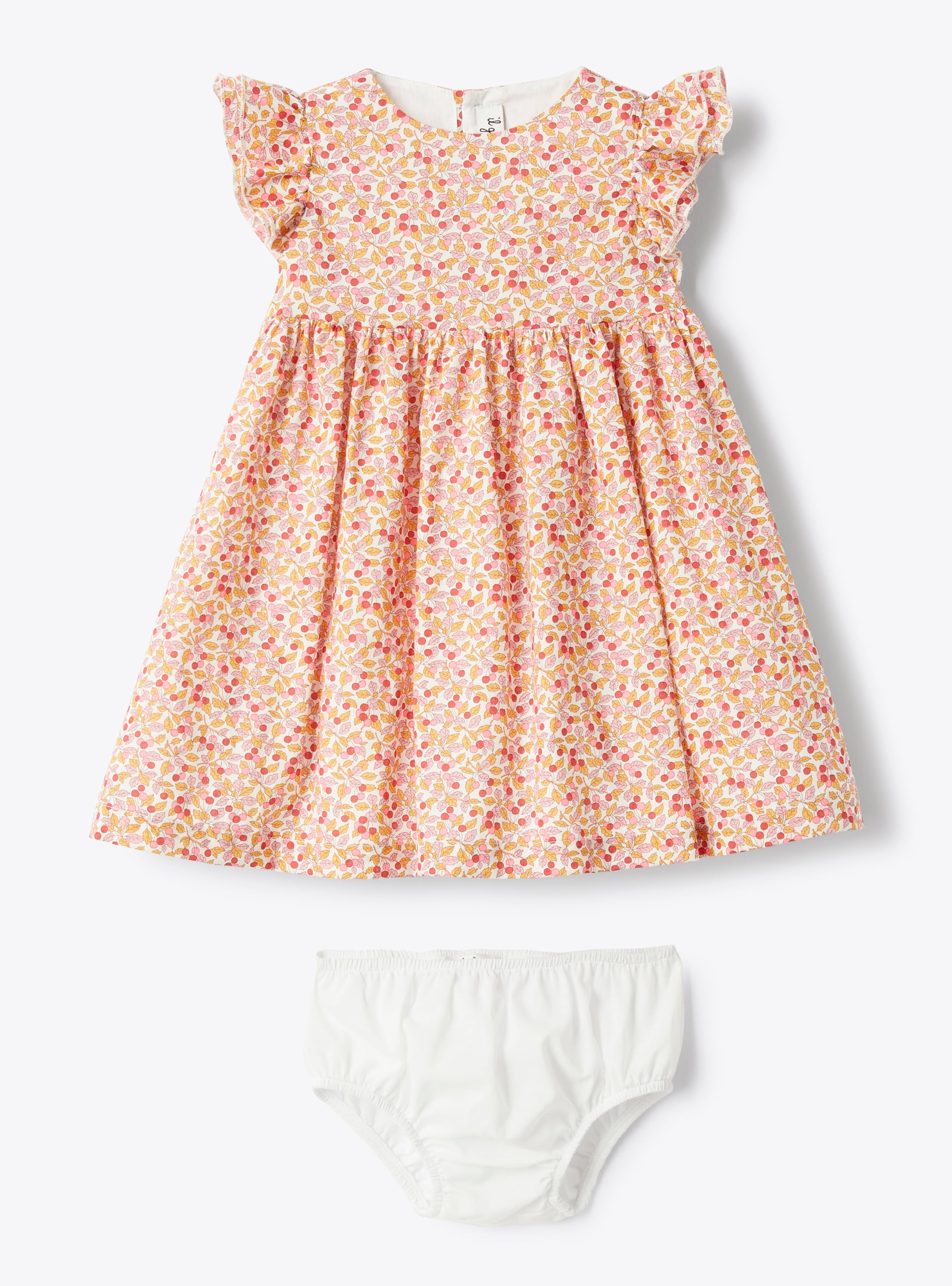 Liberty Fabric dress - Orange | Il Gufo