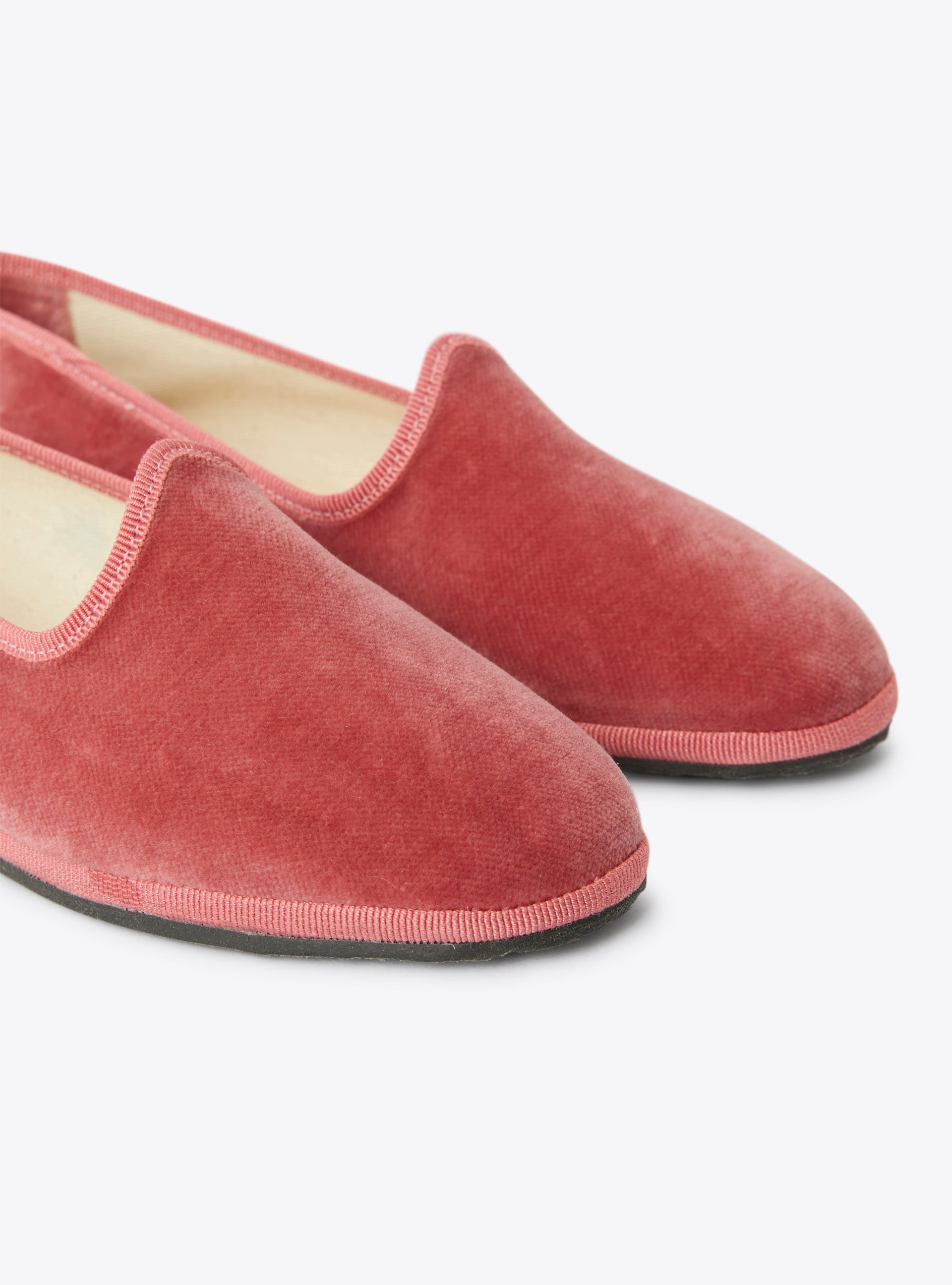 Velvet slippers - Pink | Il Gufo