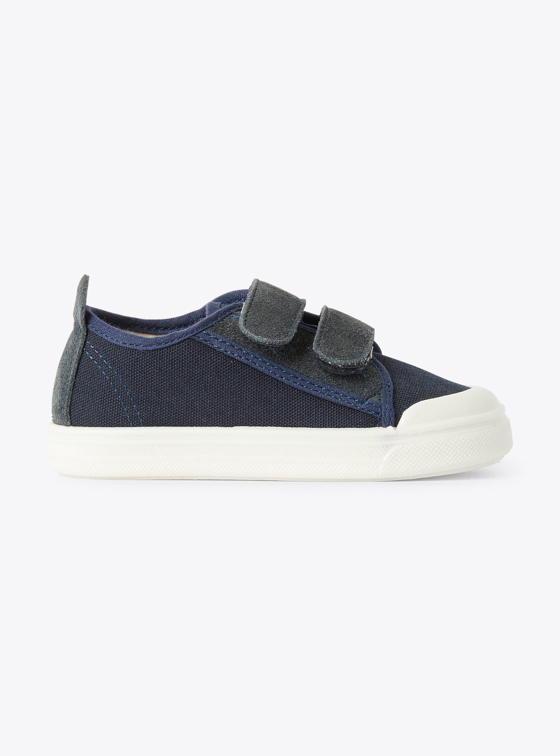 Canvas-Sneaker mit Klettverschluss - Blau | Il Gufo