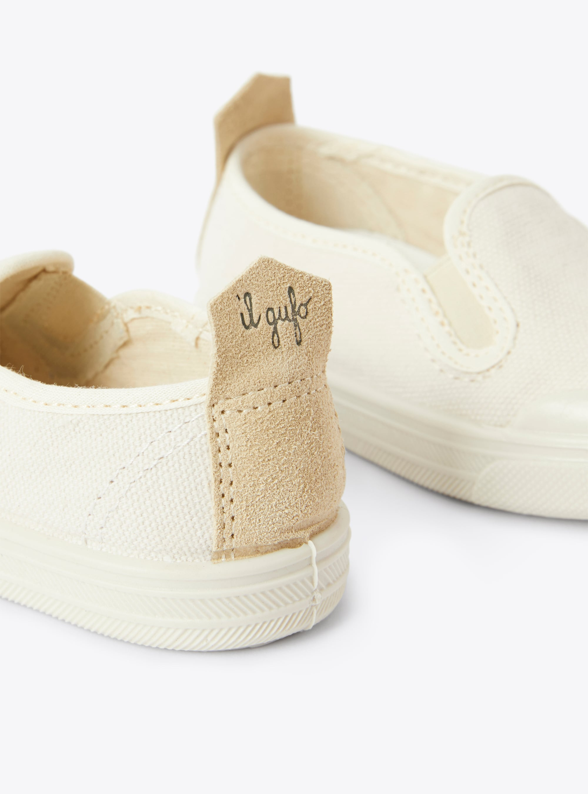 Slip-On Sneaker aus Canvas - Grau | Il Gufo