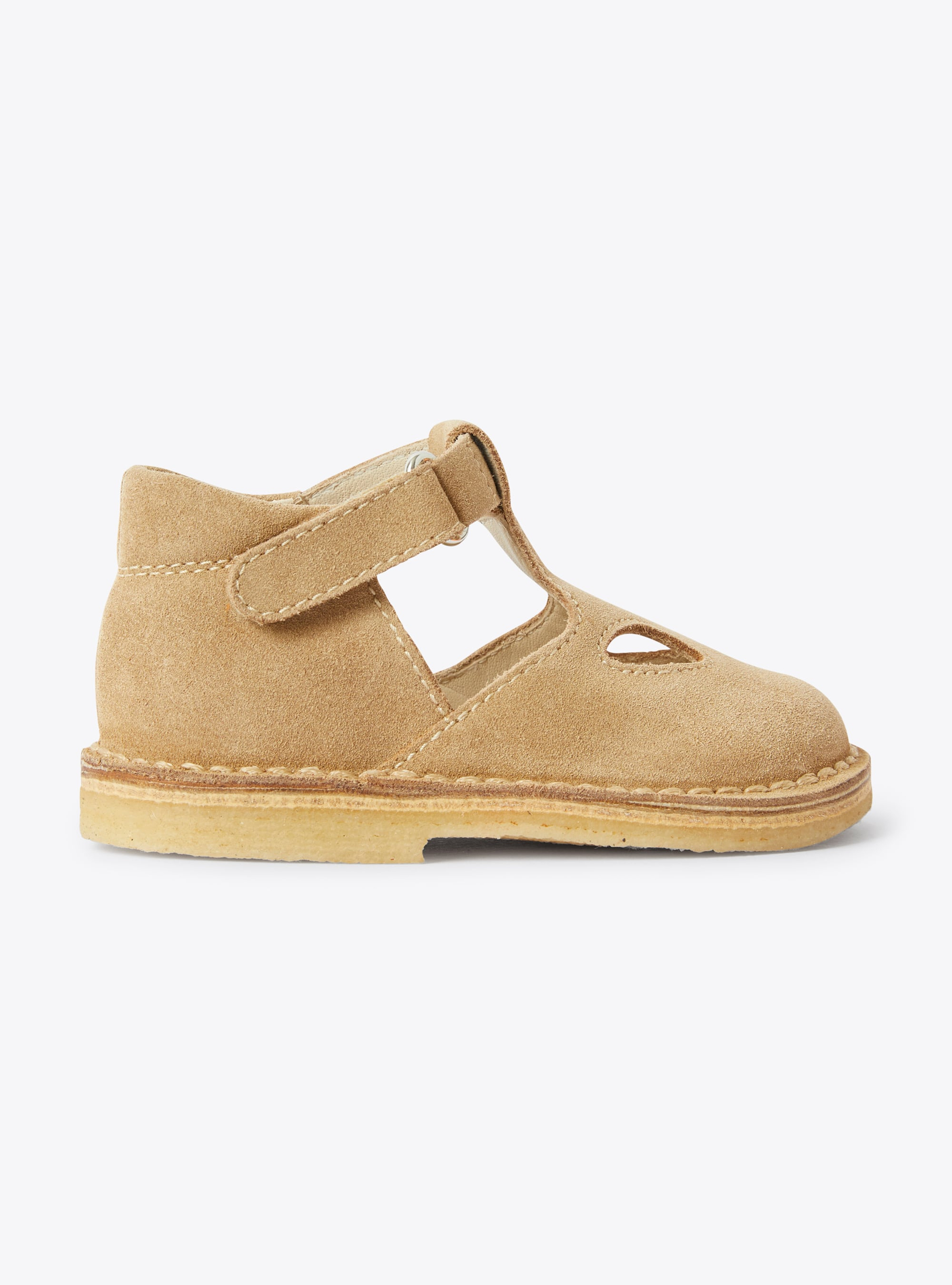 High sandal in nubuck leather with eyelet detailing - Shoes - Il Gufo