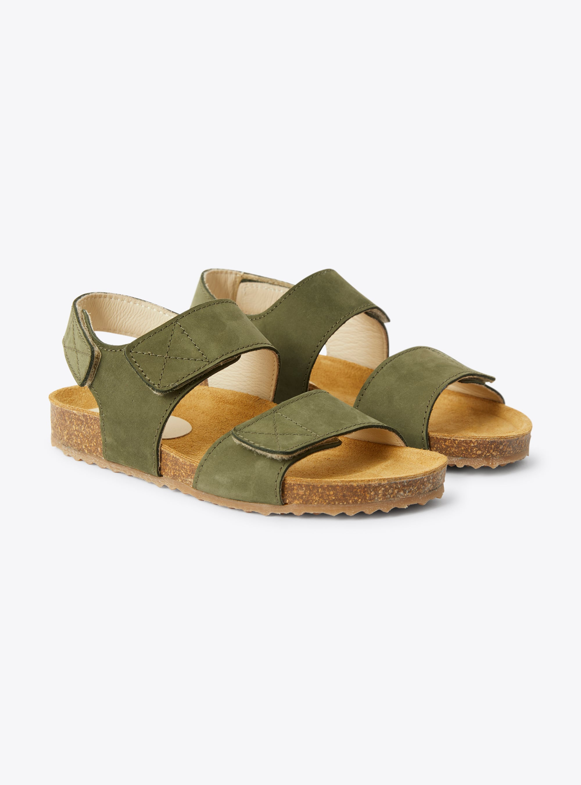 Nubuck sandal with Velcro straps - Shoes - Il Gufo