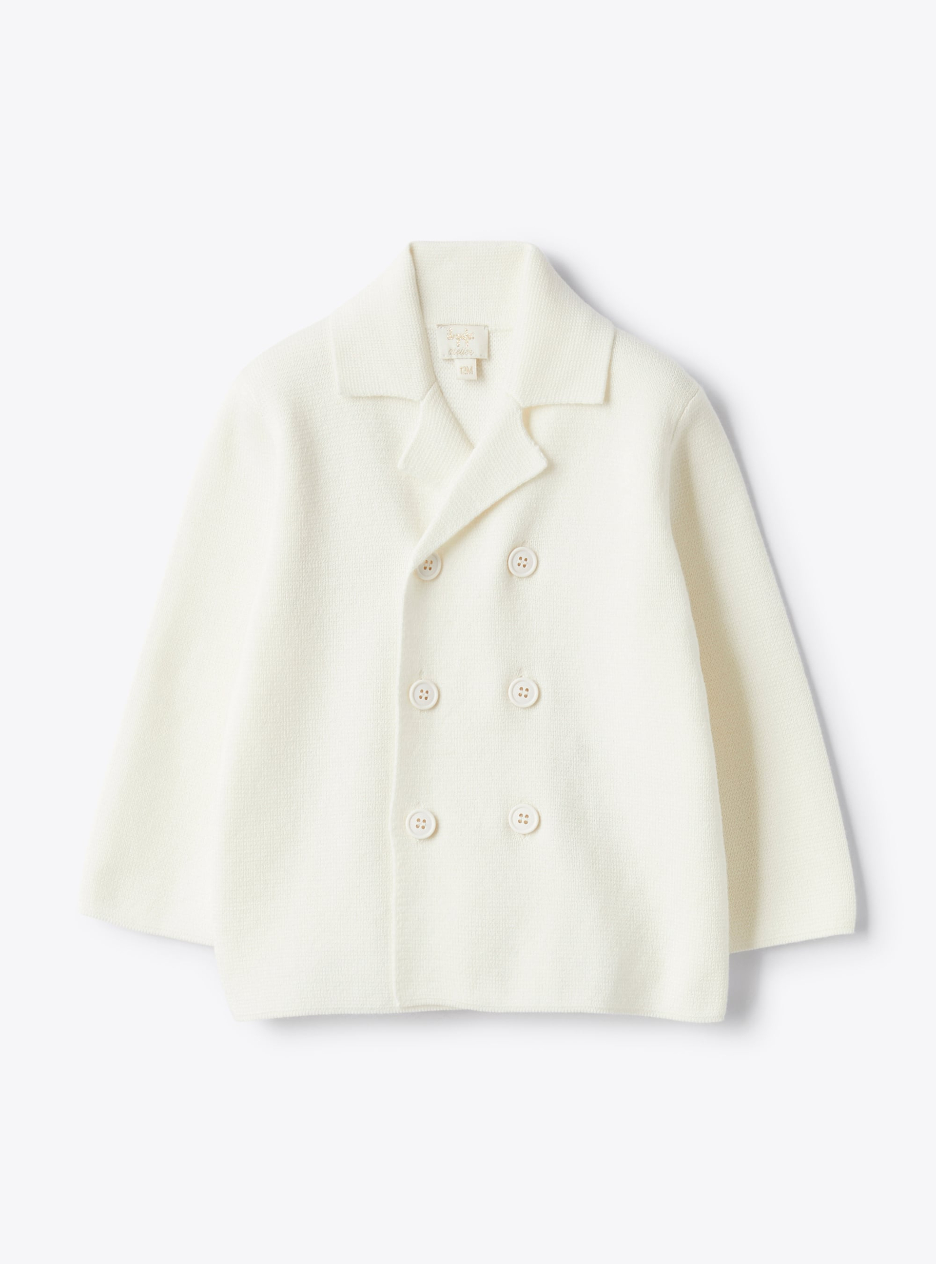 Double-breasted jacket in organic cotton - Sweaters - Il Gufo