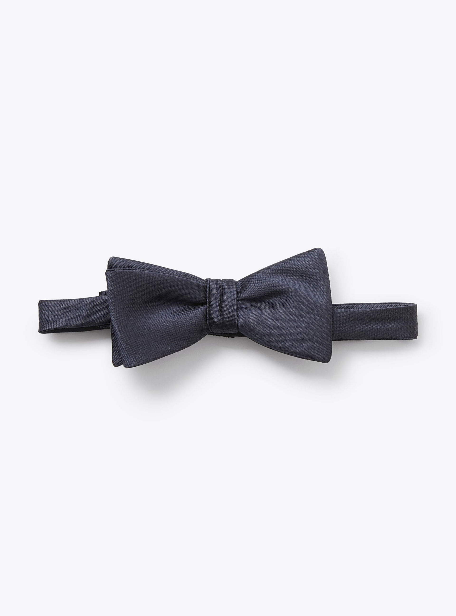 Bow tie in blue mikado - Accessories - Il Gufo