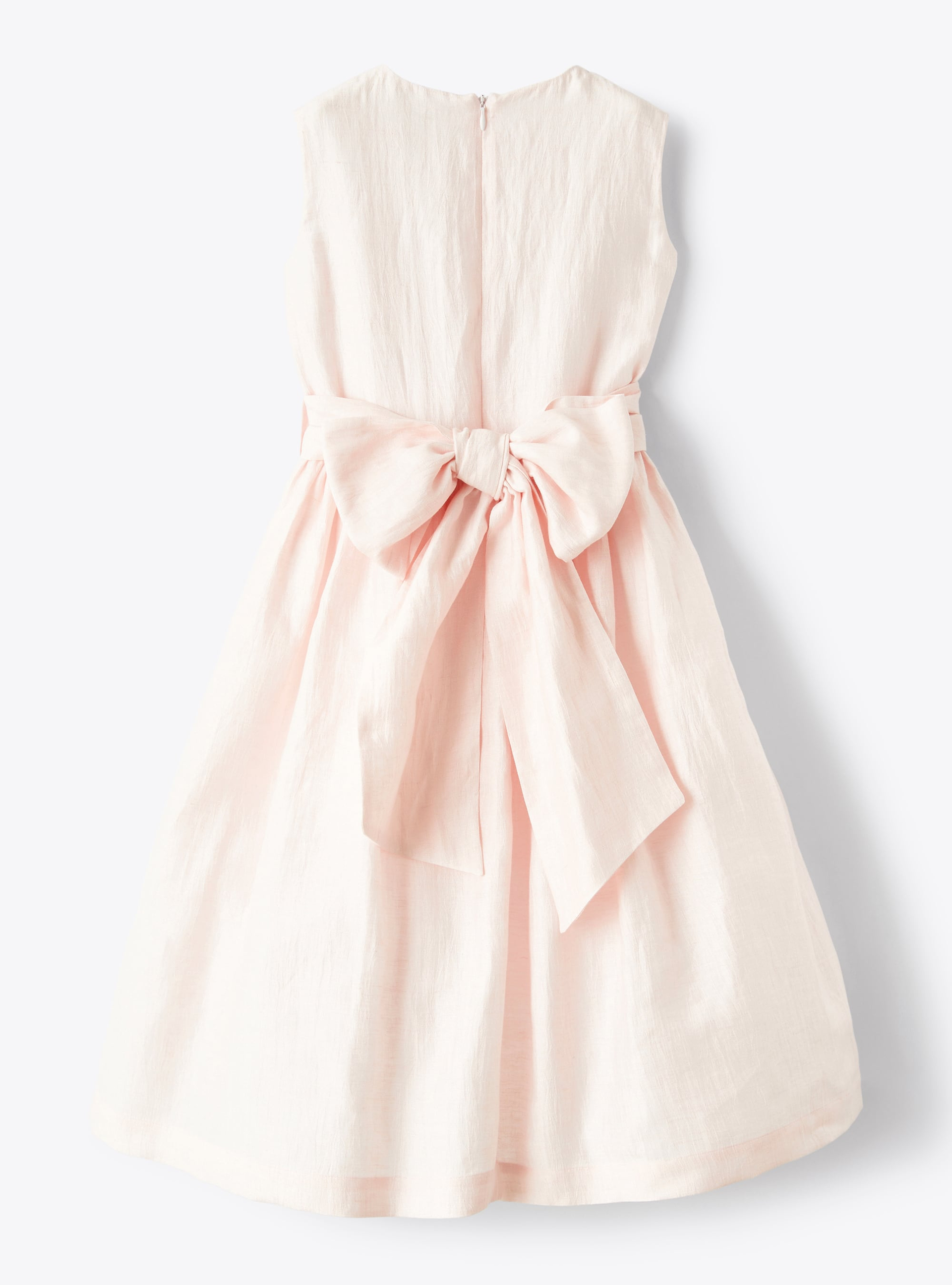 Dress in pink shantung linen - Pink | Il Gufo