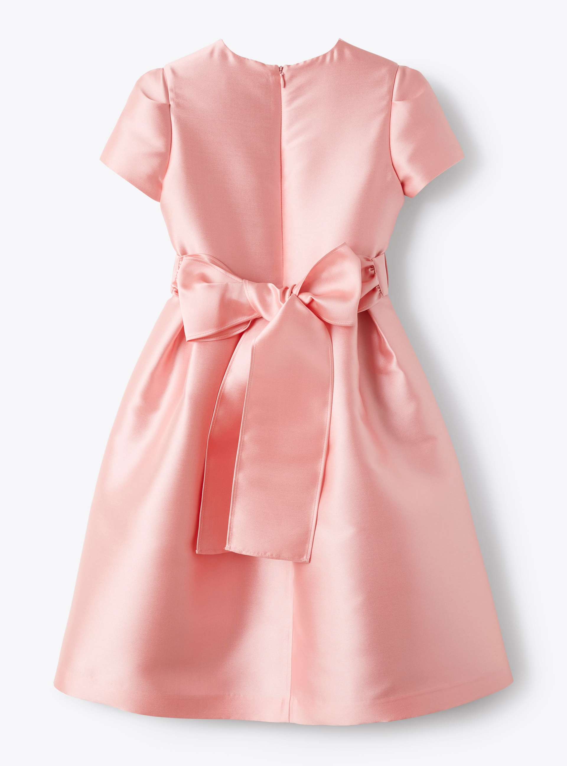 Dress with belt in mikado - Pink | Il Gufo