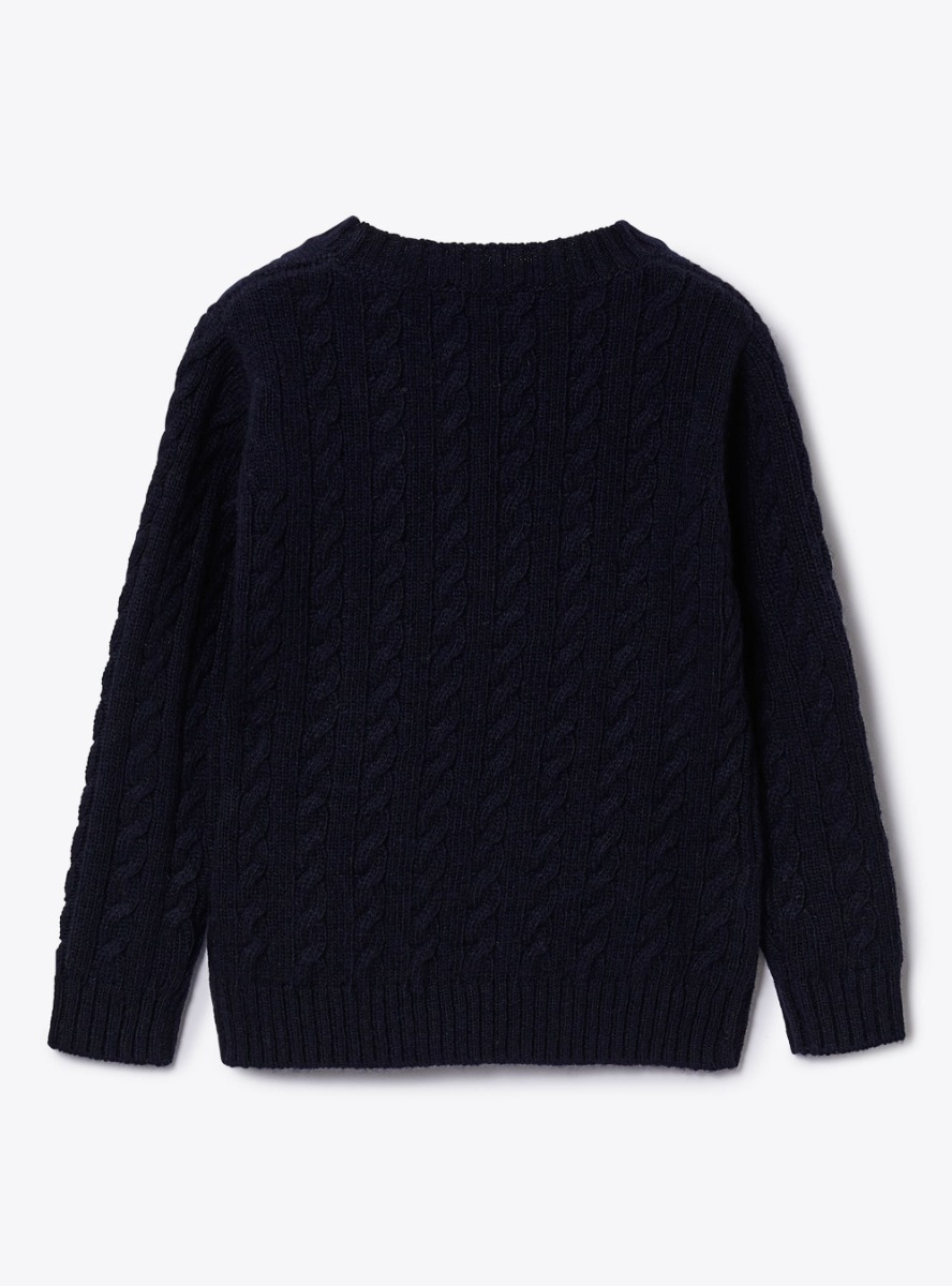 Wool cable knit sweater - Sweaters - Il Gufo