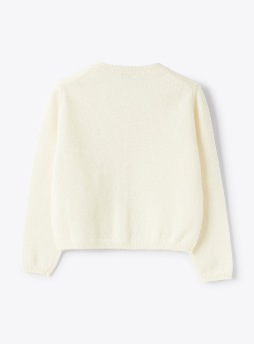 Cashmere cardigan - White | Il Gufo