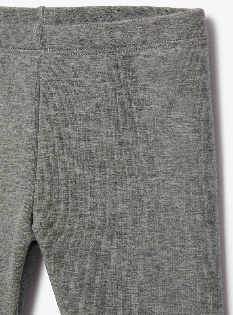 Leggings in felpa di cotone - Grigio | Il Gufo