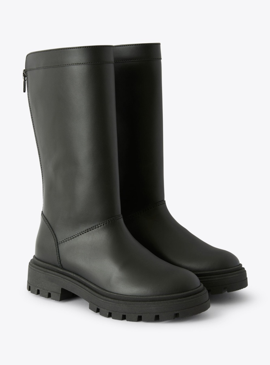 Bottine en cuir avec zip - Chaussures - Il Gufo