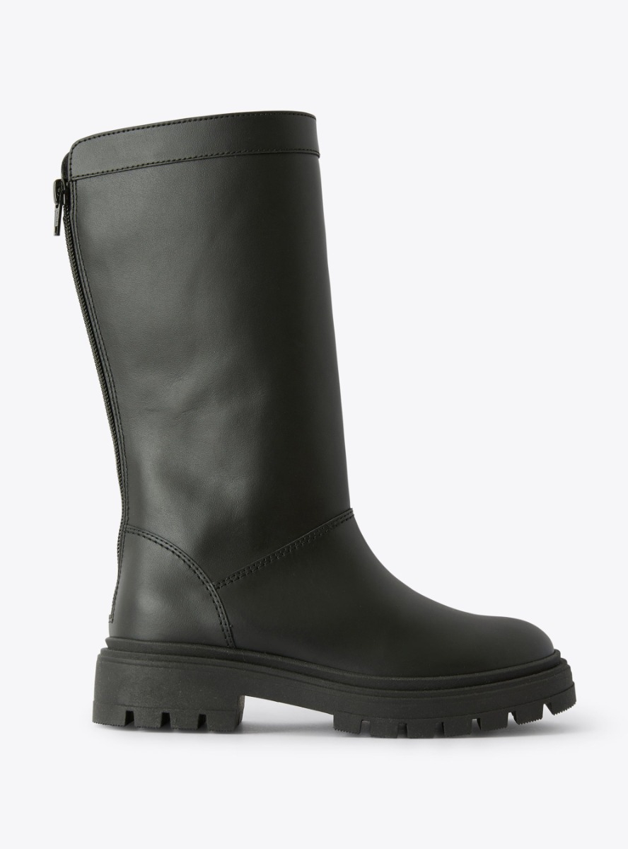 Stivaletto in pelle con zip - Scarpe - Il Gufo