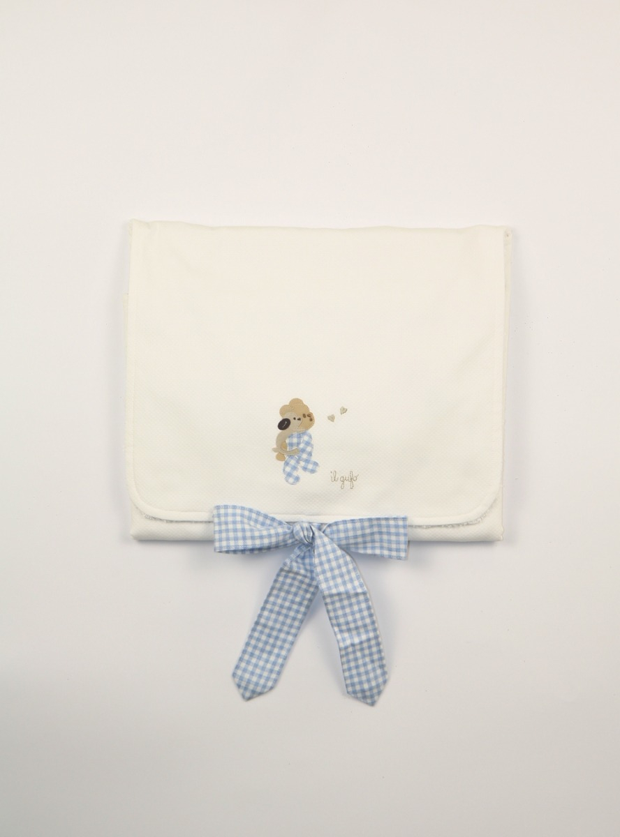 Changing mat cover in cotton and terry cloth. - Brown | Il Gufo