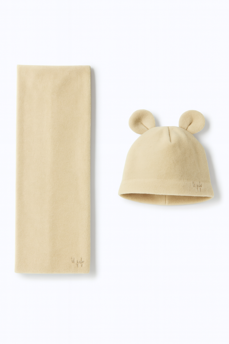 Fleece hat and scarf set - Accessories - Il Gufo