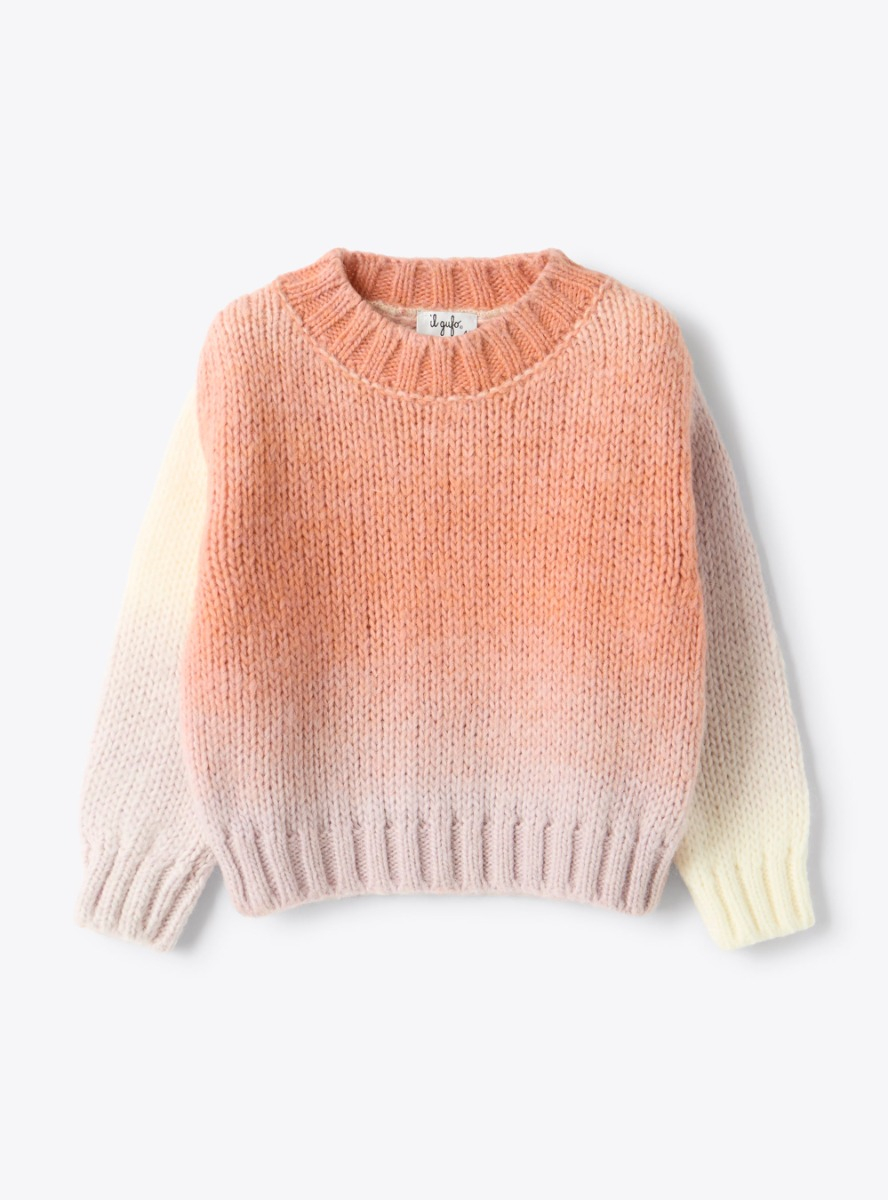Pull en mélange de laine dégradé - Pulls - Il Gufo