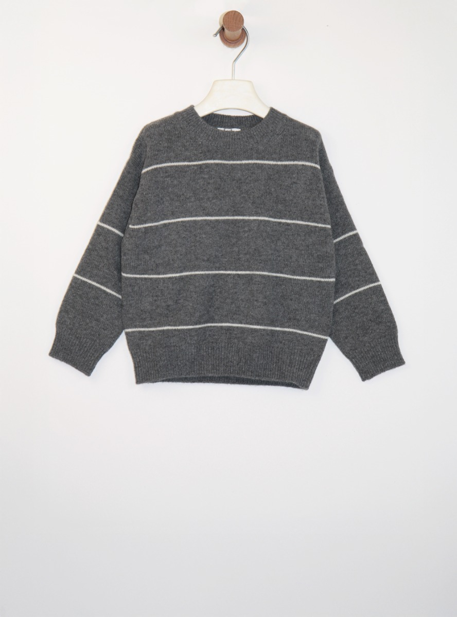 Maglione in lana a righe - Maglie - Il Gufo