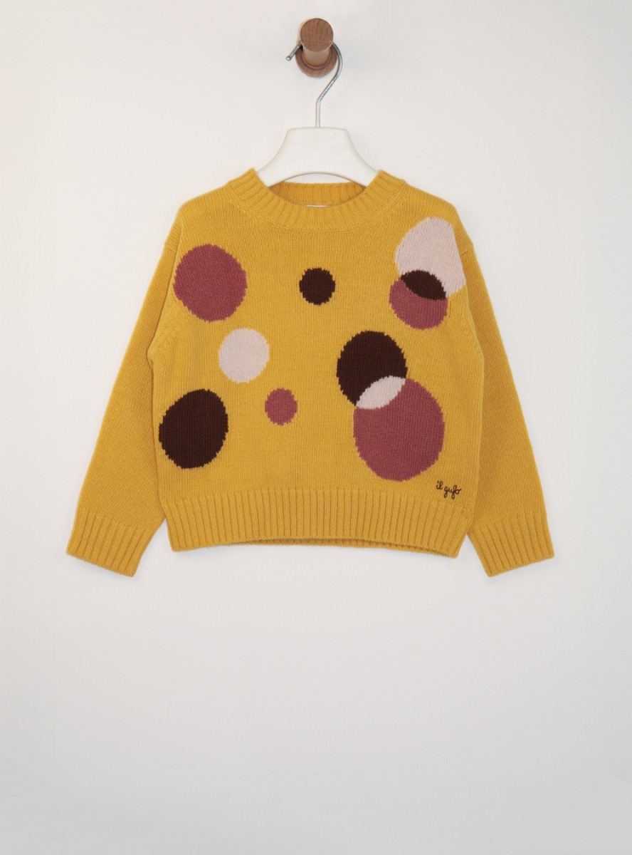 Patterned merino wool sweater - Sweaters - Il Gufo