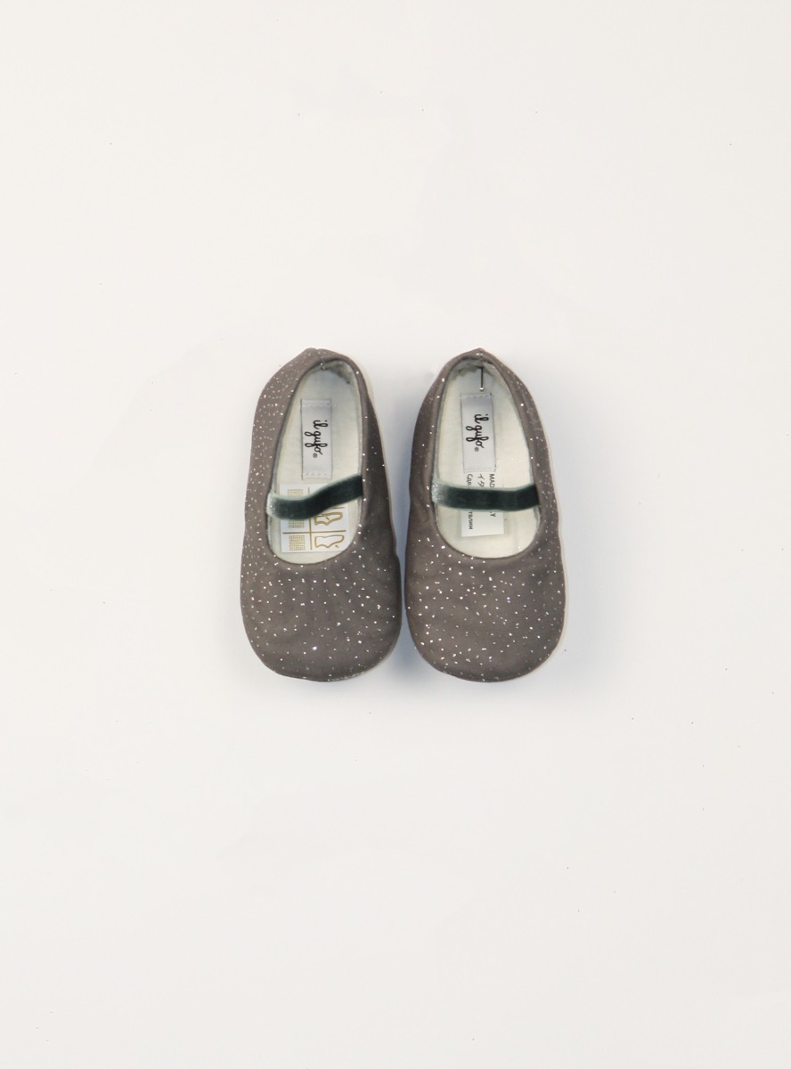 Tulle shoe with micro glitter - Shoes - Il Gufo