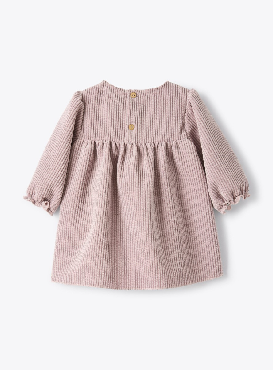 Corduroy dress - Violet | Il Gufo