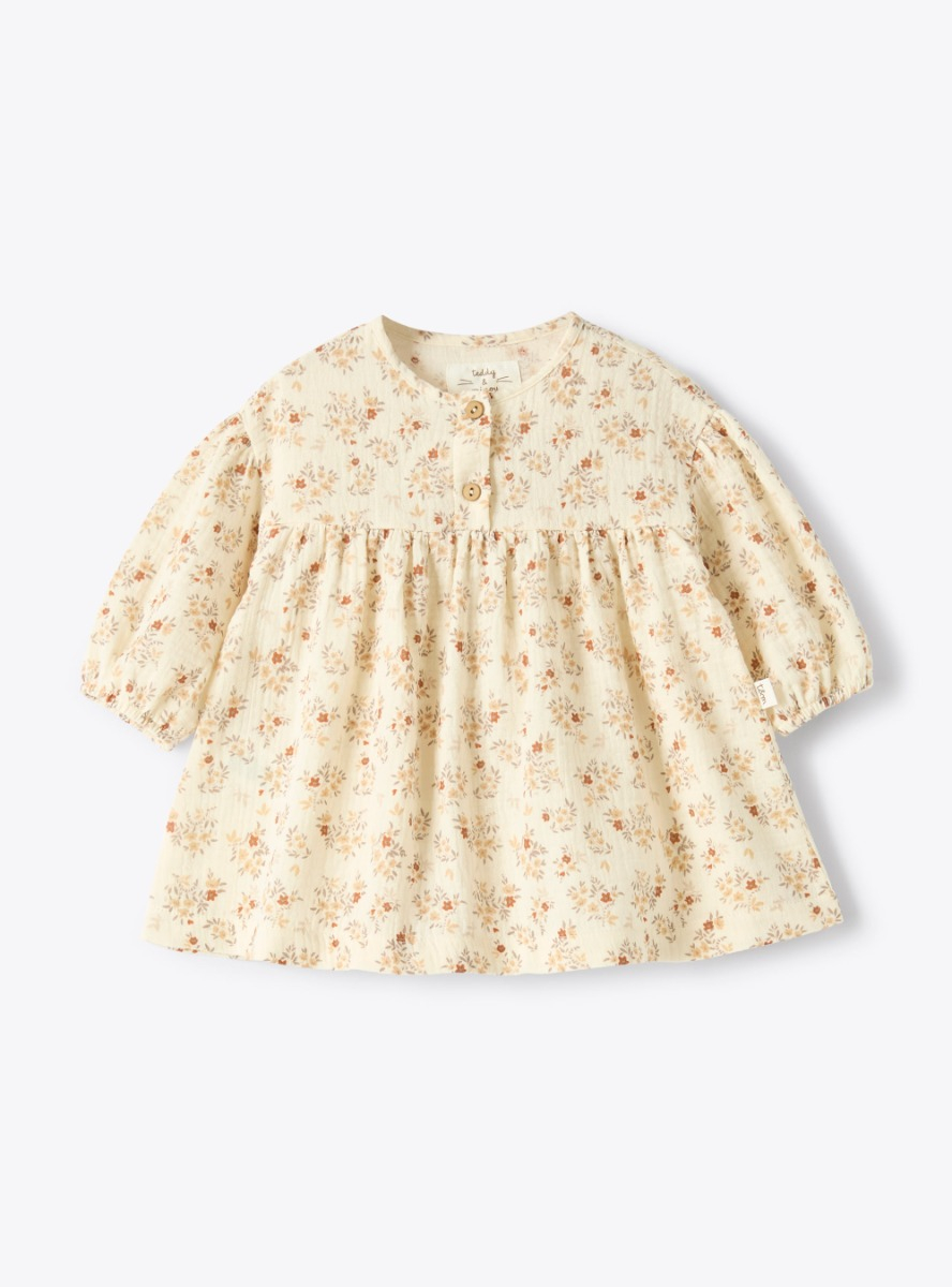 Floral print voile dress - Dresses - Il Gufo