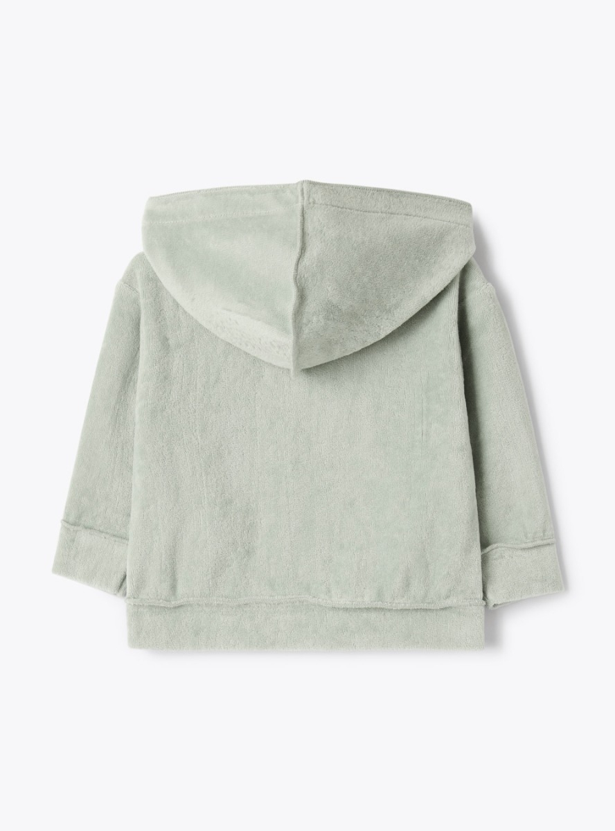Upcycled corduroy hoodie - Sweatshirts - Il Gufo