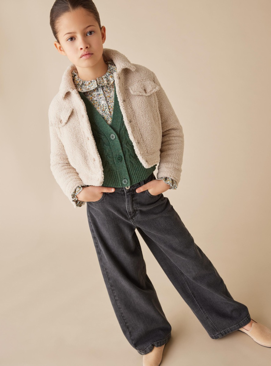 Denim palazzo pants - Trousers - Il Gufo