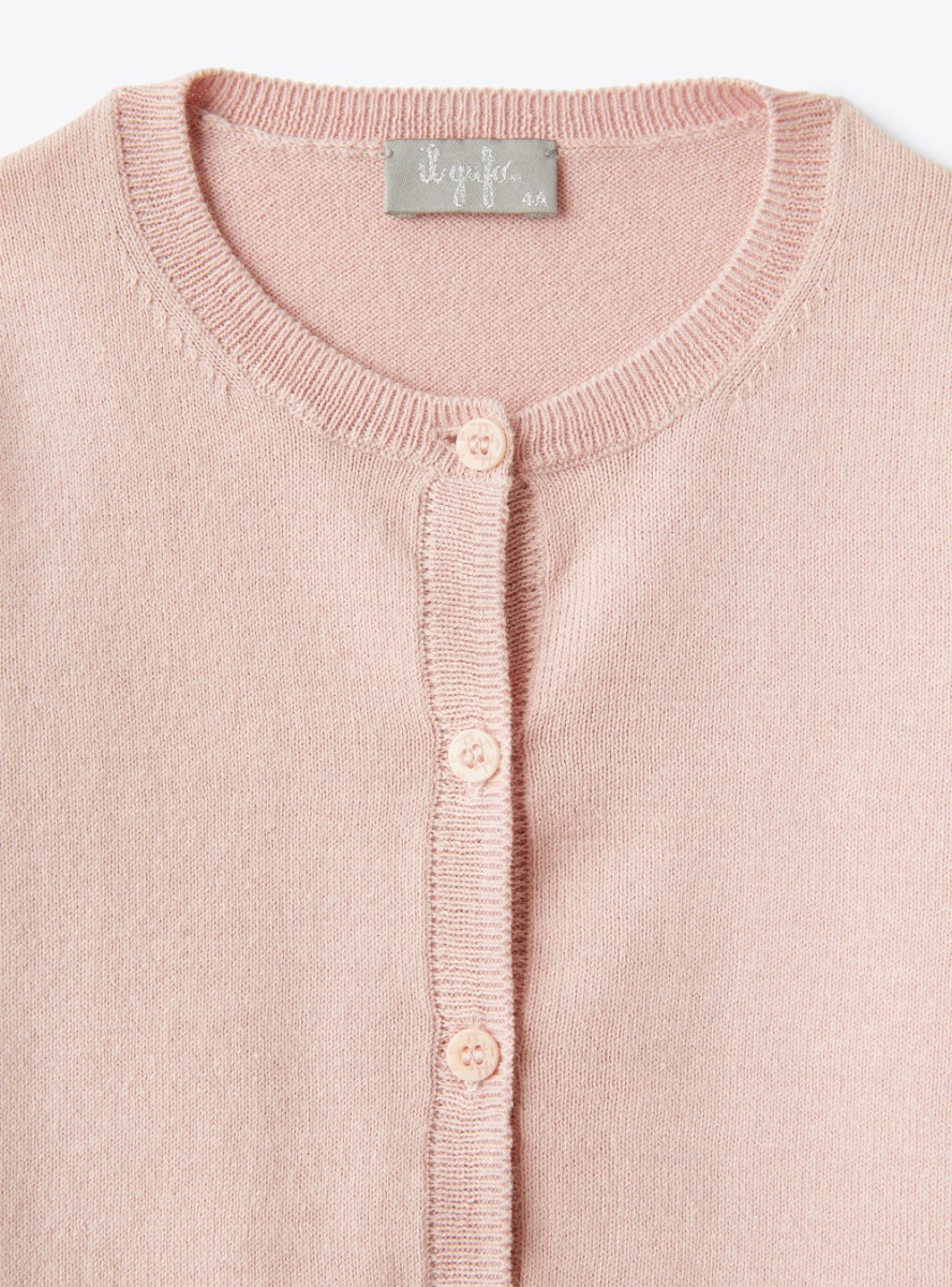 Bio-Baumwoll-Cardigan - Rose | Il Gufo
