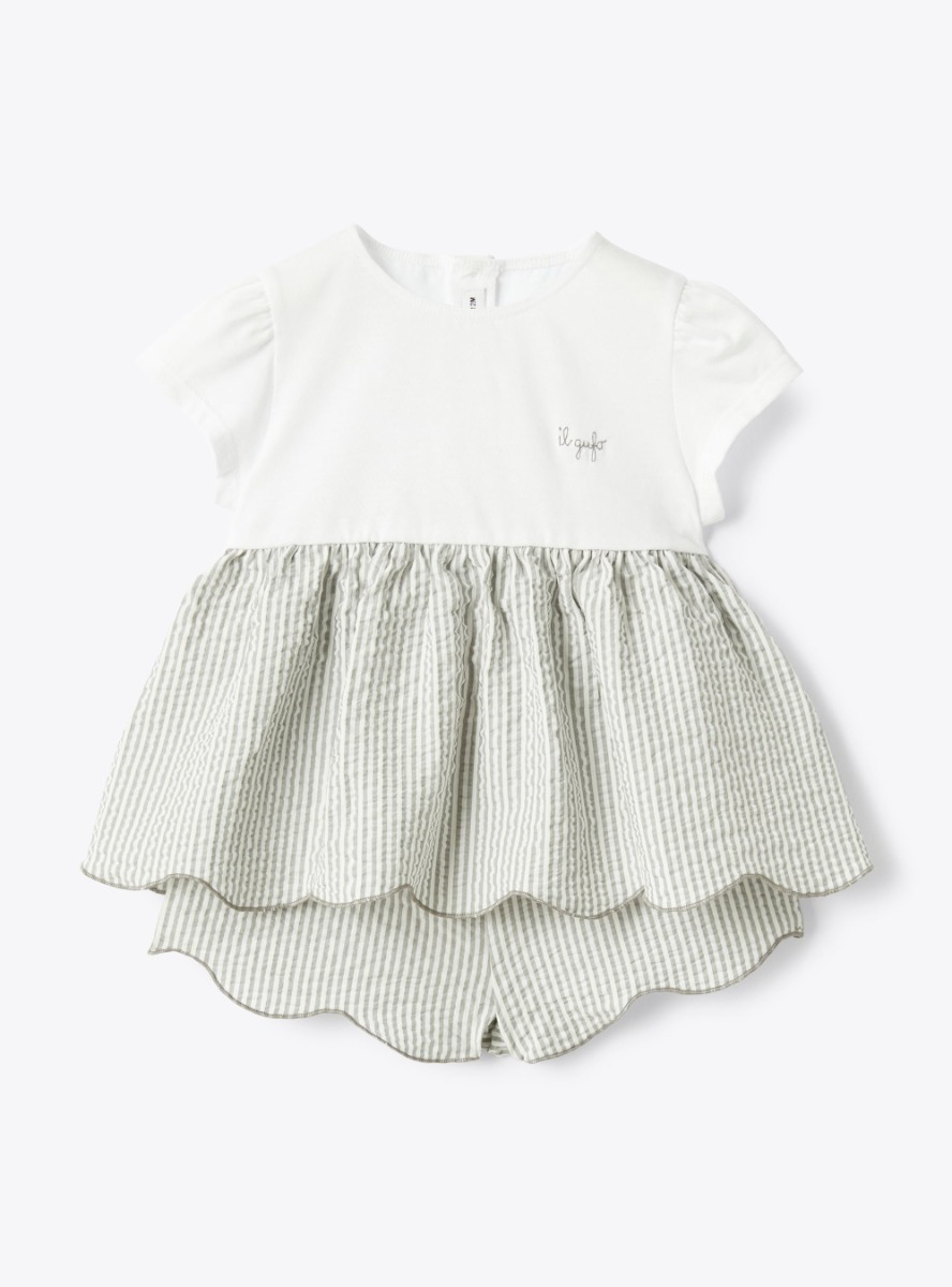 Set aus Jersey und Seersucker - Zweiteiliges Sets - Il Gufo