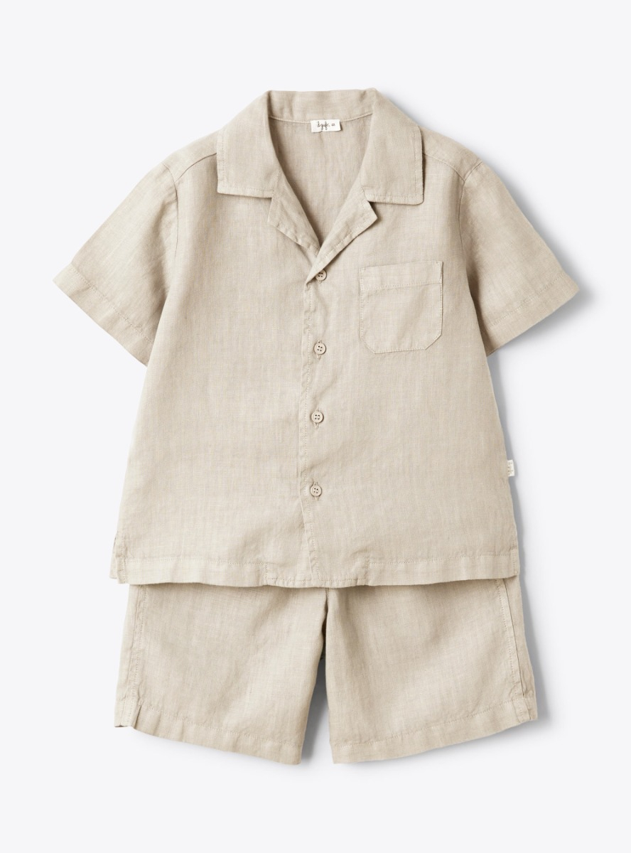 Two-piece linen set - Two-piece sets - Il Gufo