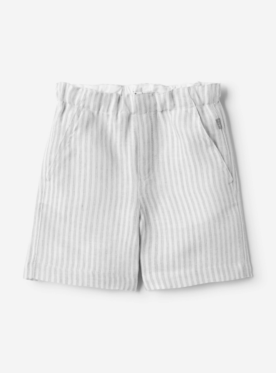 Linen bermuda shorts - Trousers - Il Gufo
