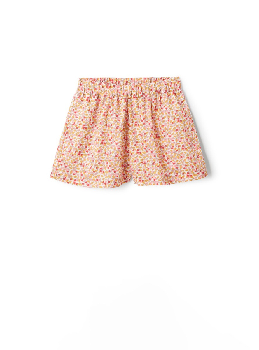 Liberty Fabric shorts - Orange | Il Gufo