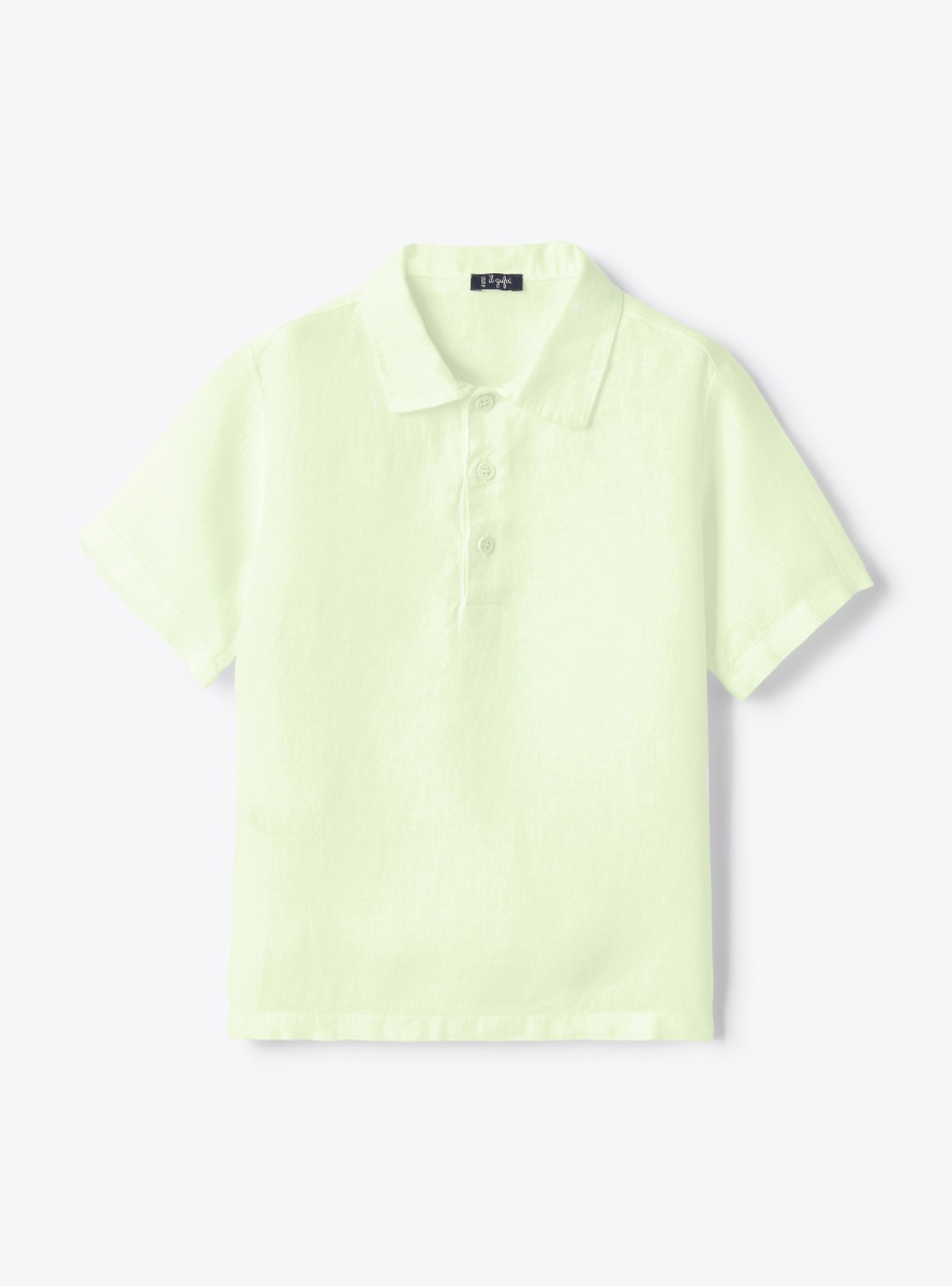 Linen polo shirt - T-shirts - Il Gufo
