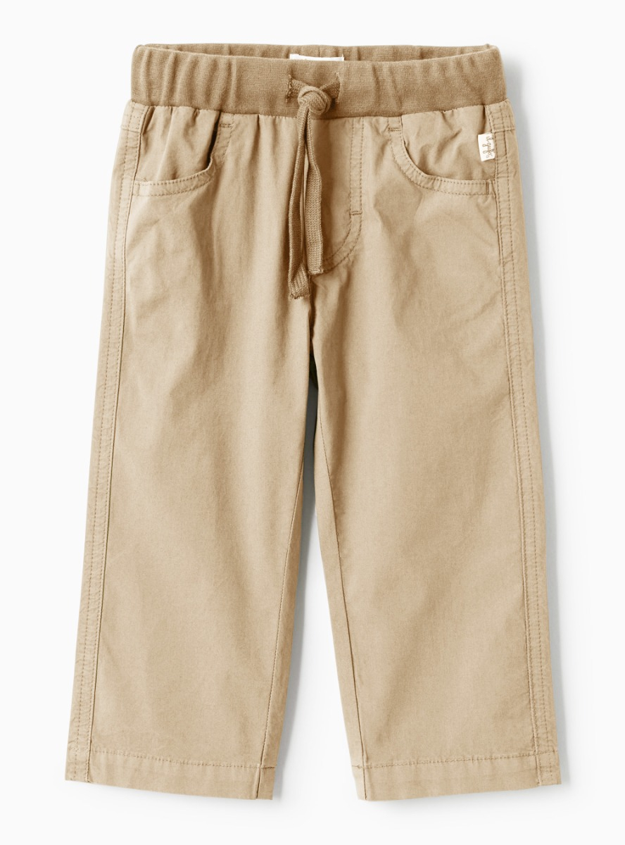 Pantalone in popeline con coulisse in vita - Pantaloni - Il Gufo