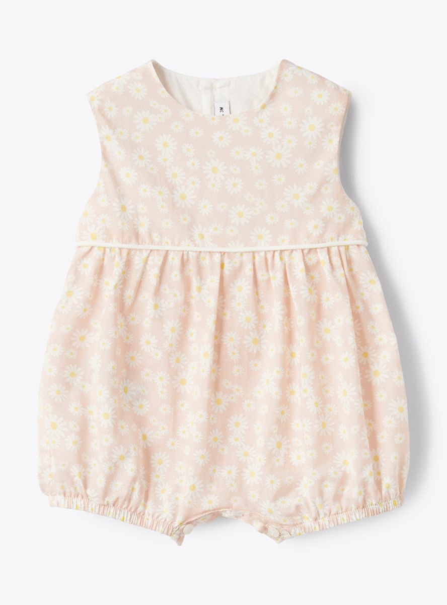 Floral print cotton romper - Babygrows - Il Gufo
