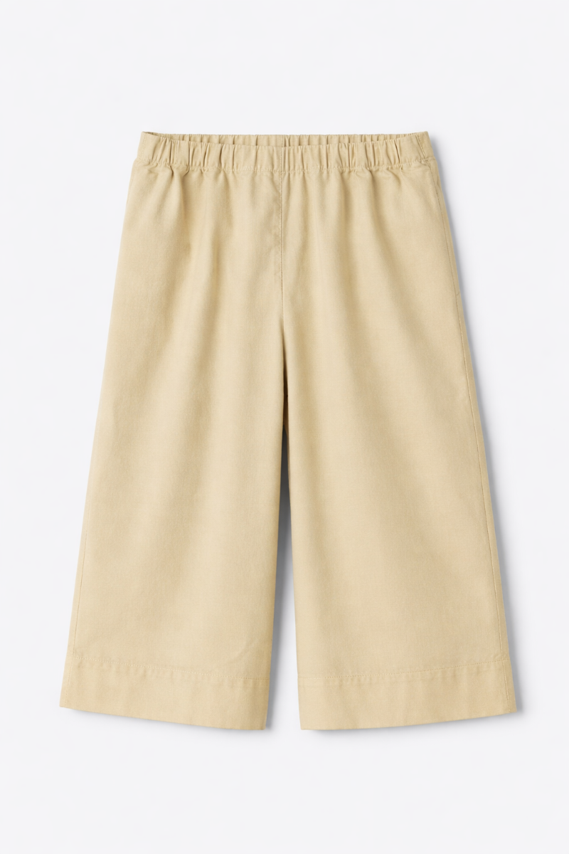 Pantalone in popeline modello palazzo - Pantaloni - Il Gufo