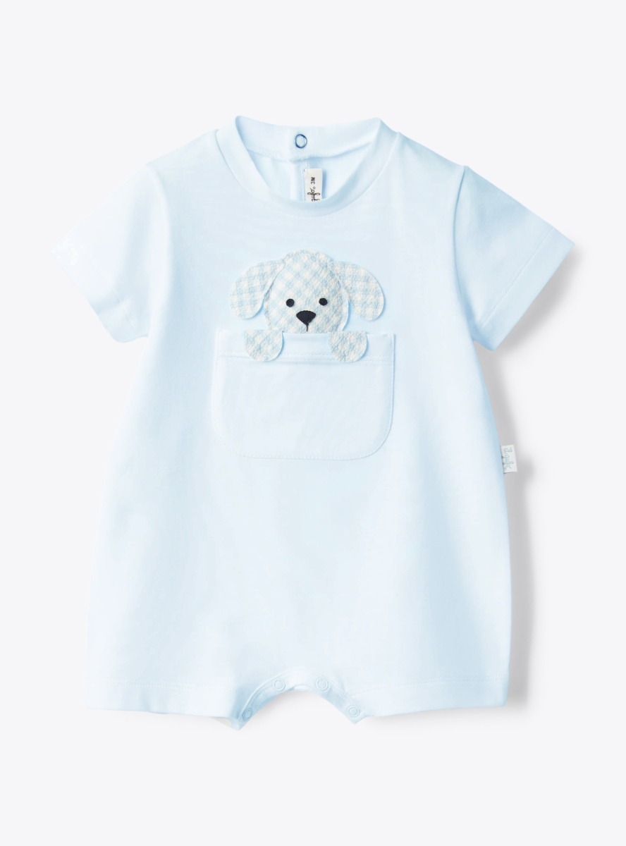 Combishort avec chien en seersucker - Ensembles - Il Gufo